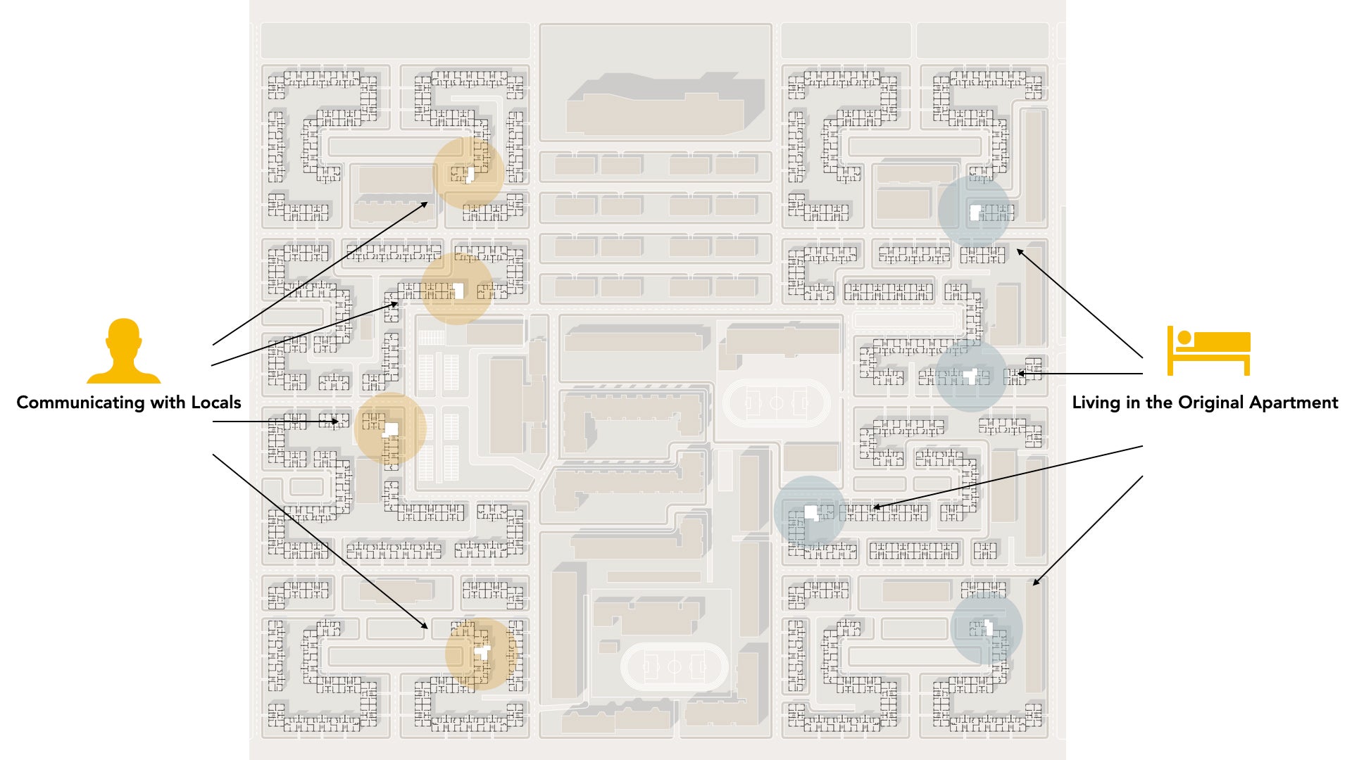 Locations of venues