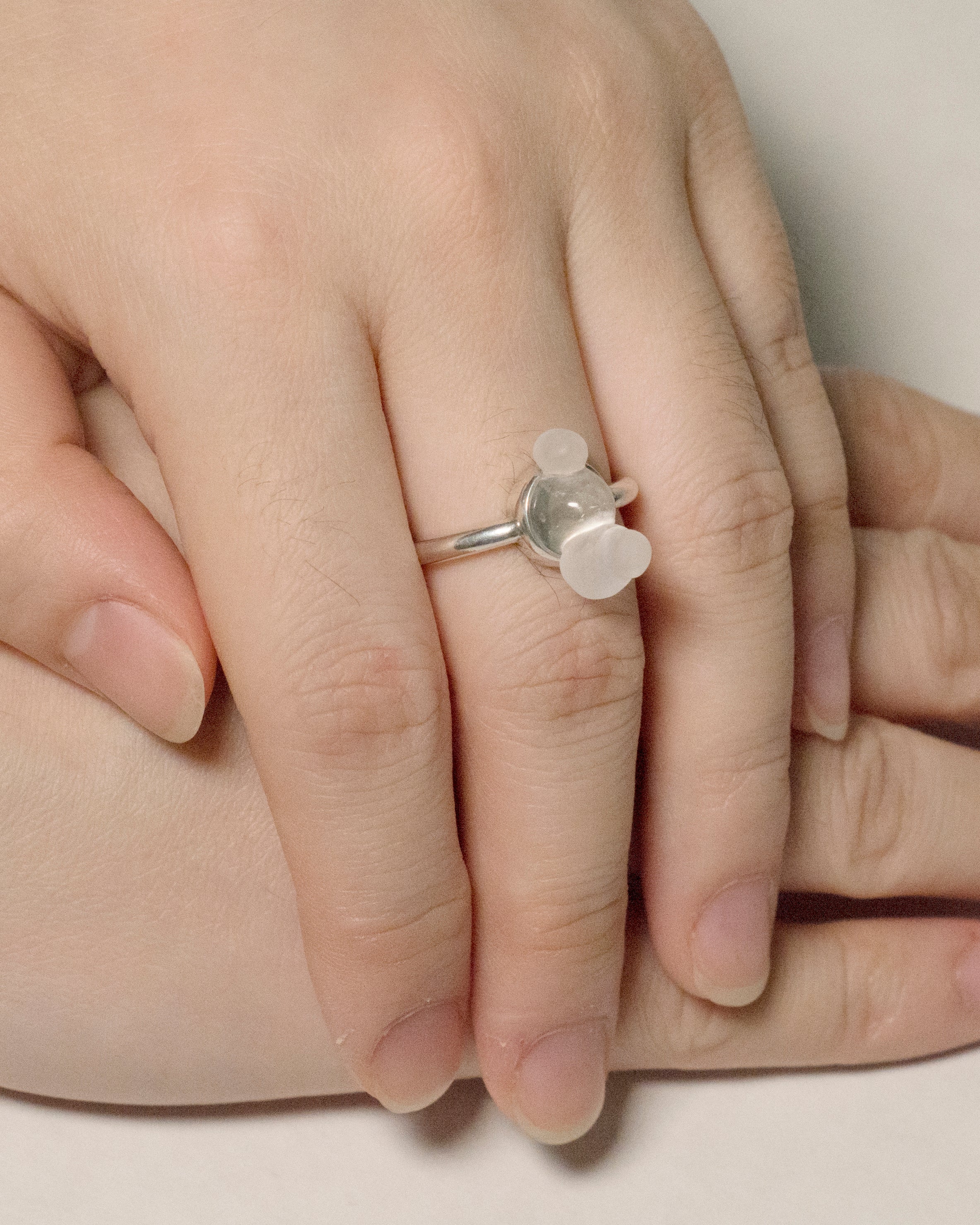 Sterling Silver, Rock Crystal Ring, 2020