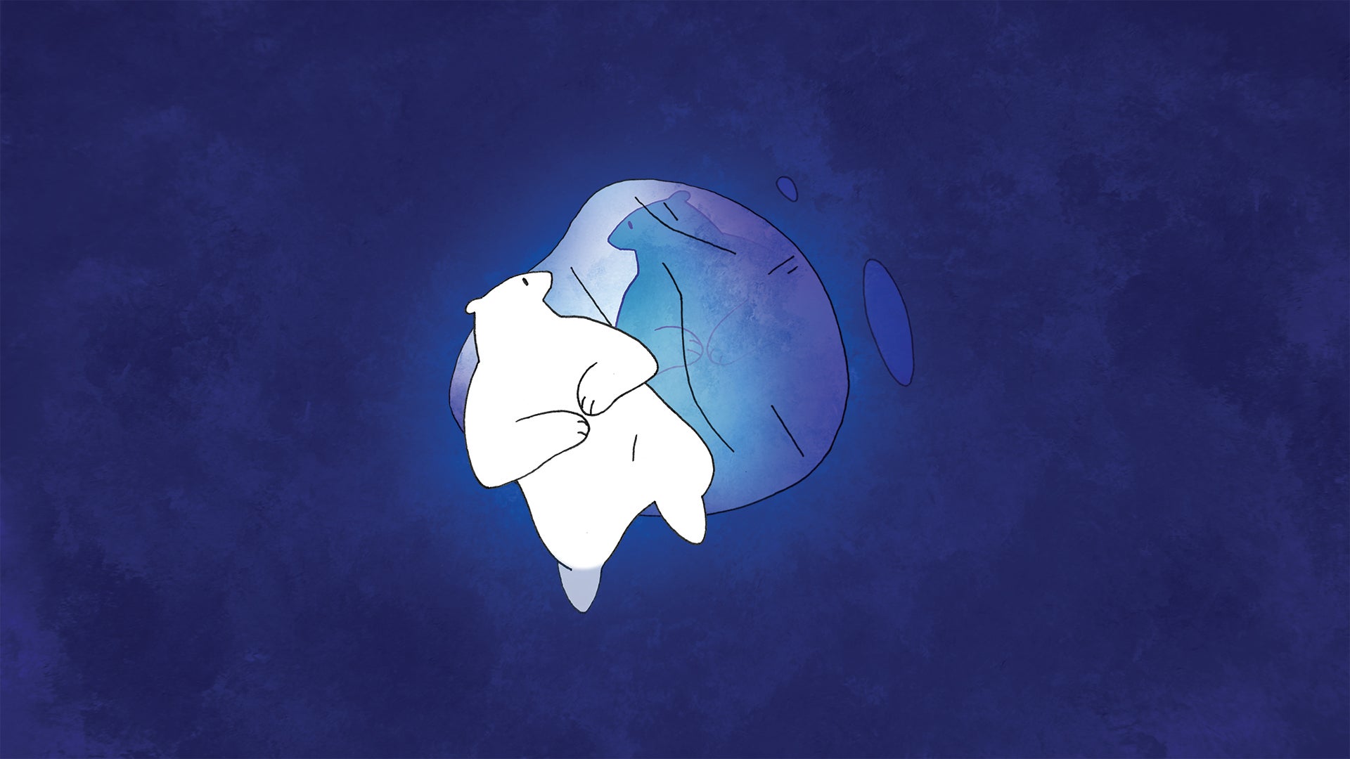 Still from junior film, "A Bear Adrift"