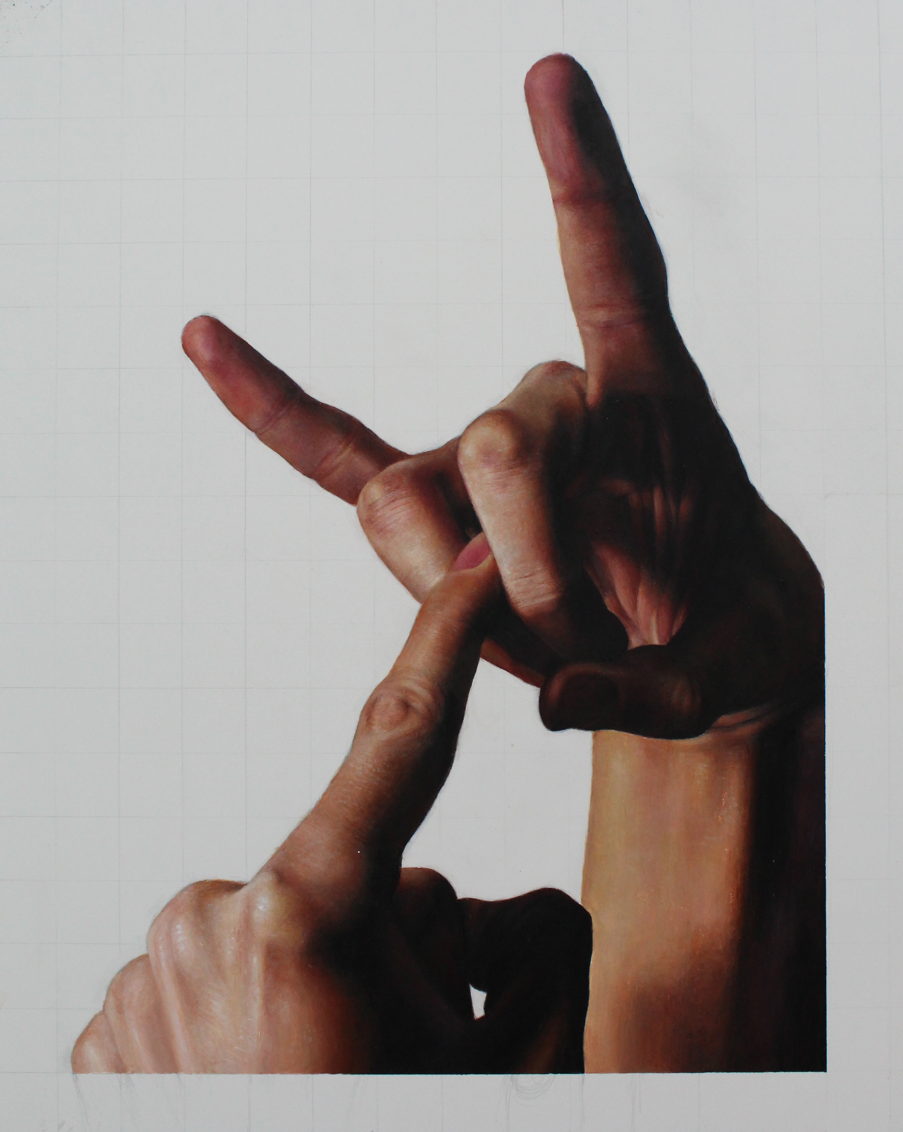a series of paintings exploring my body, gesture, and movement