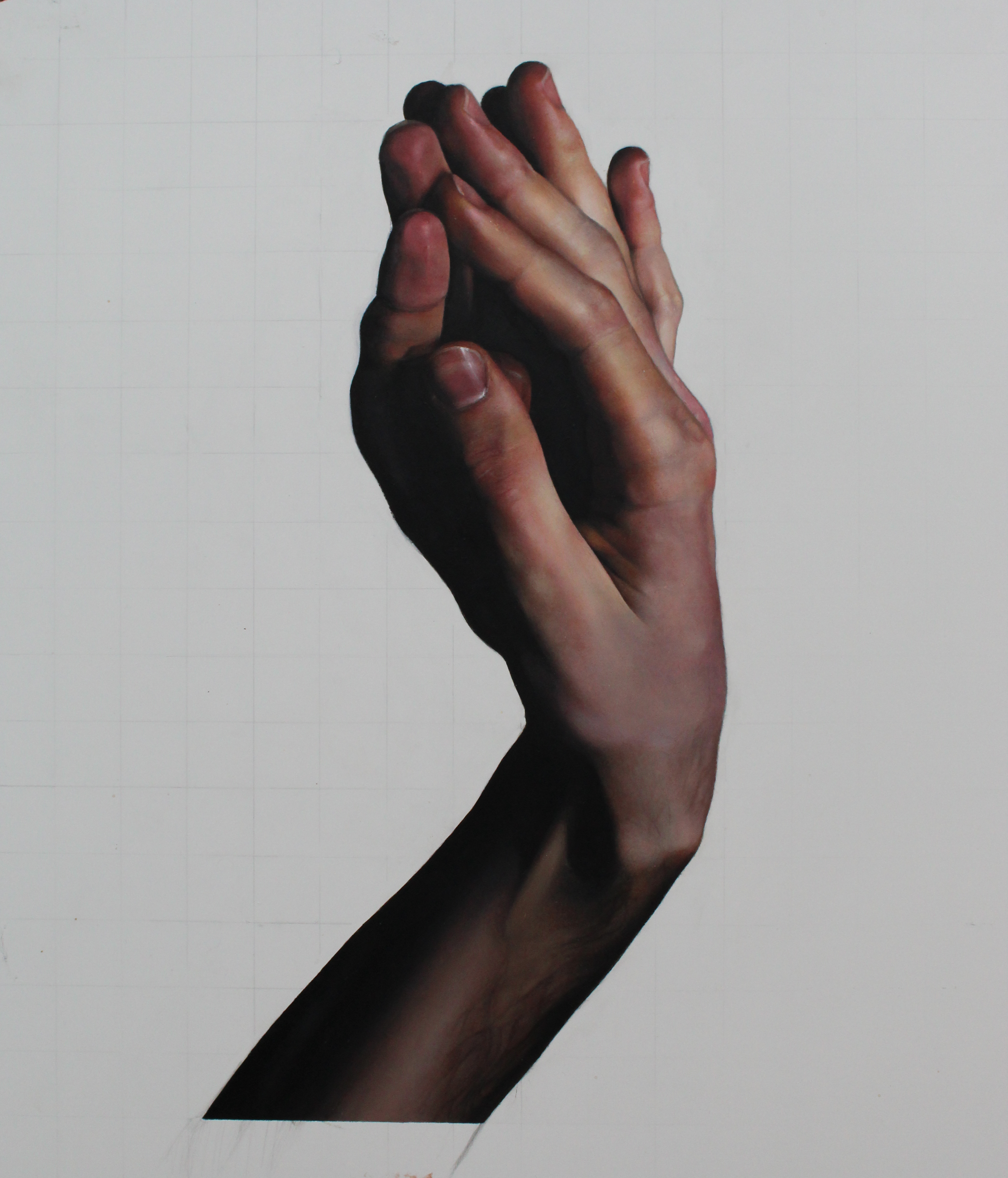 a series of paintings exploring my body, gesture, and movement