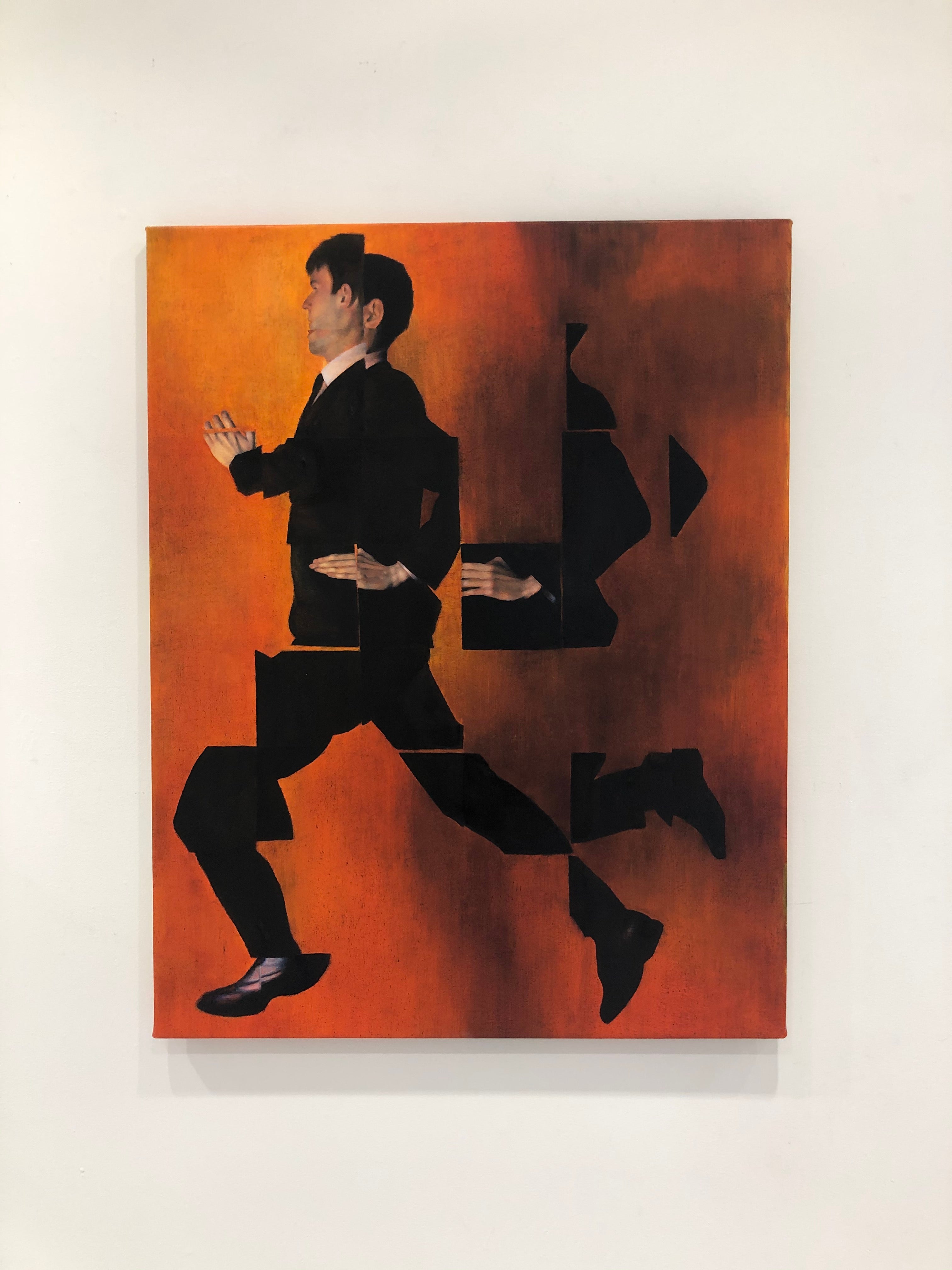 a series of paintings exploring the body, gesture, and movement