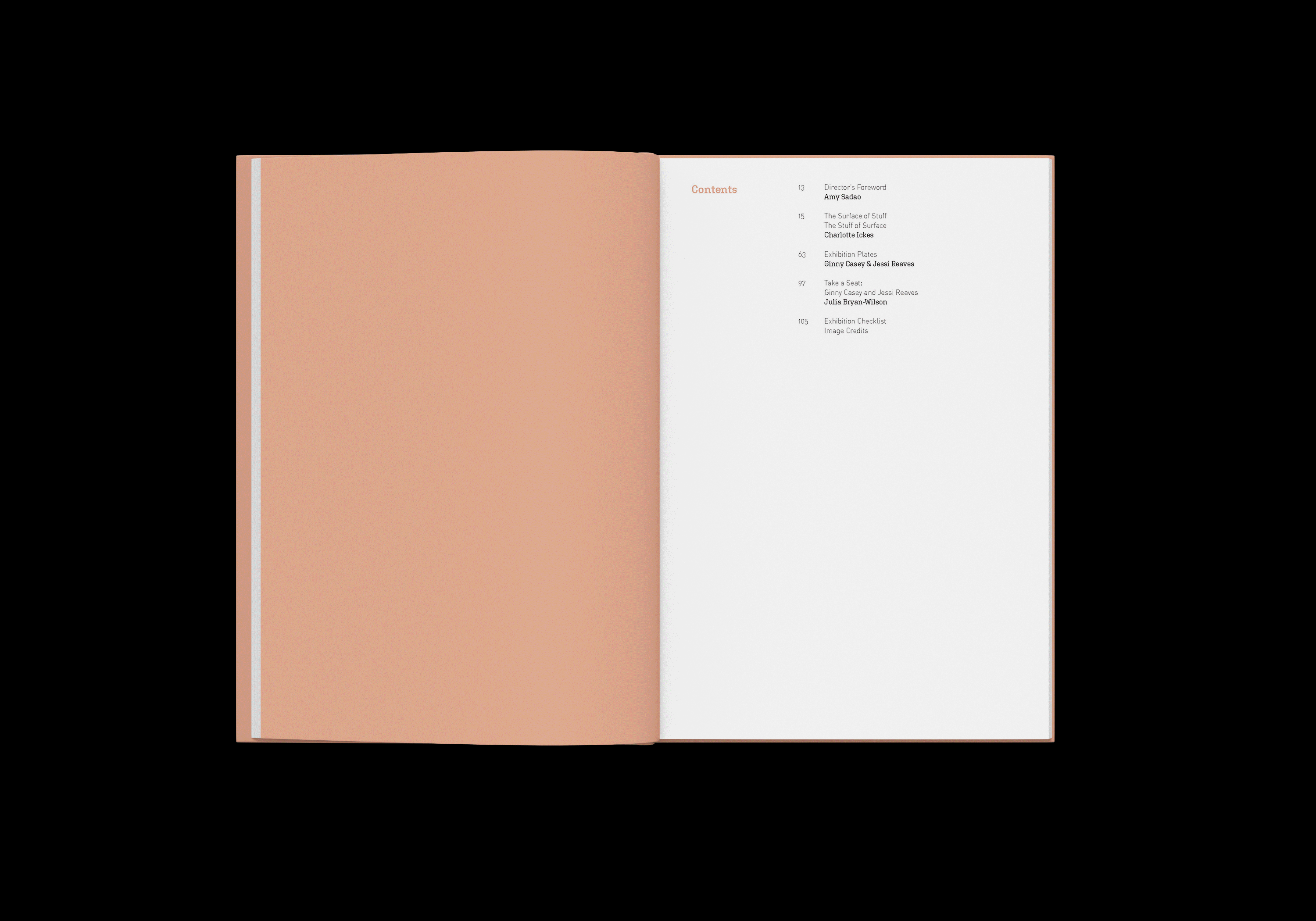 Editorial design for The Surface of Stuff, The Stuff of Surface by Charlotte Ickes