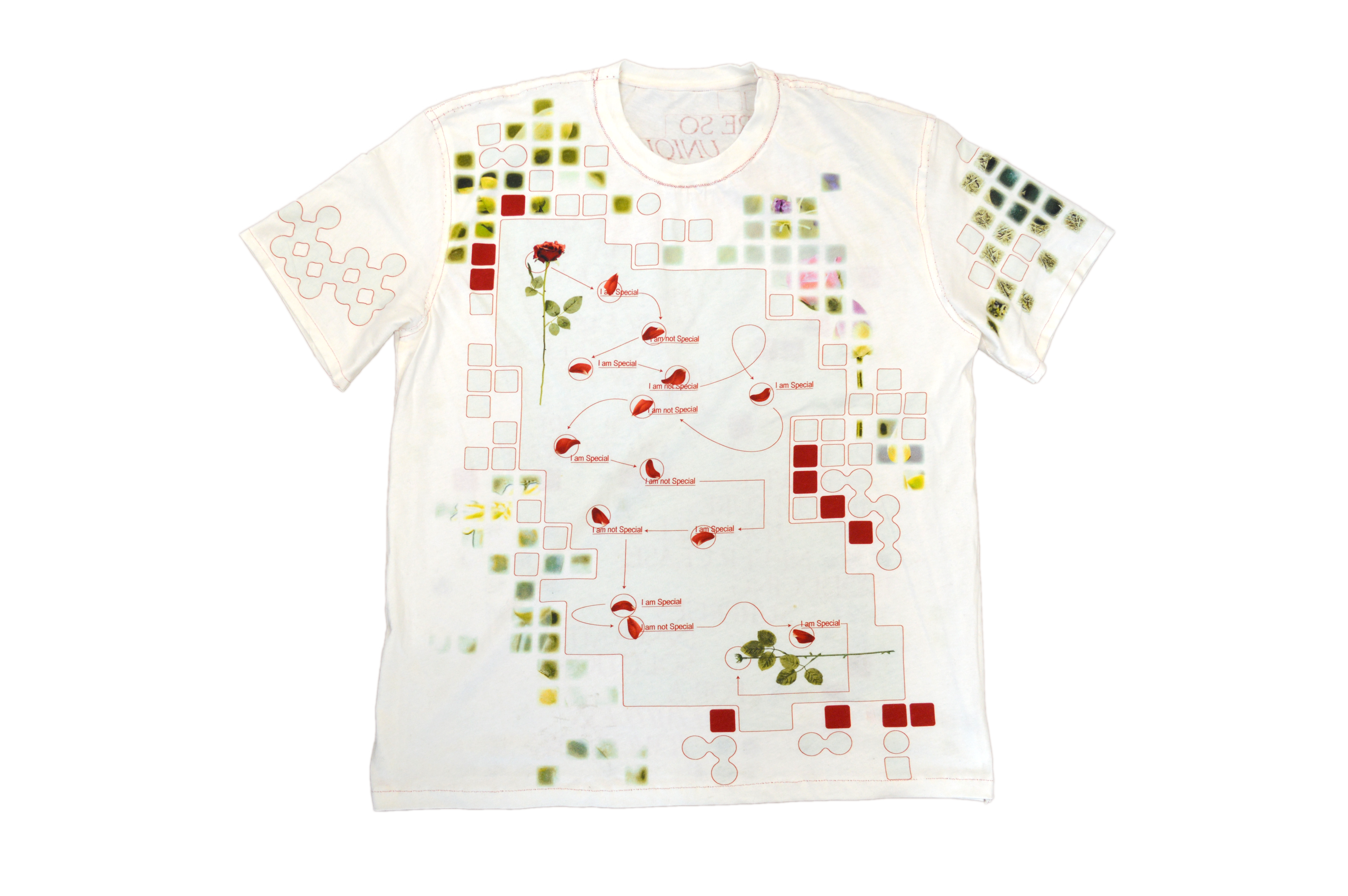 Digitally-printed t-shirt