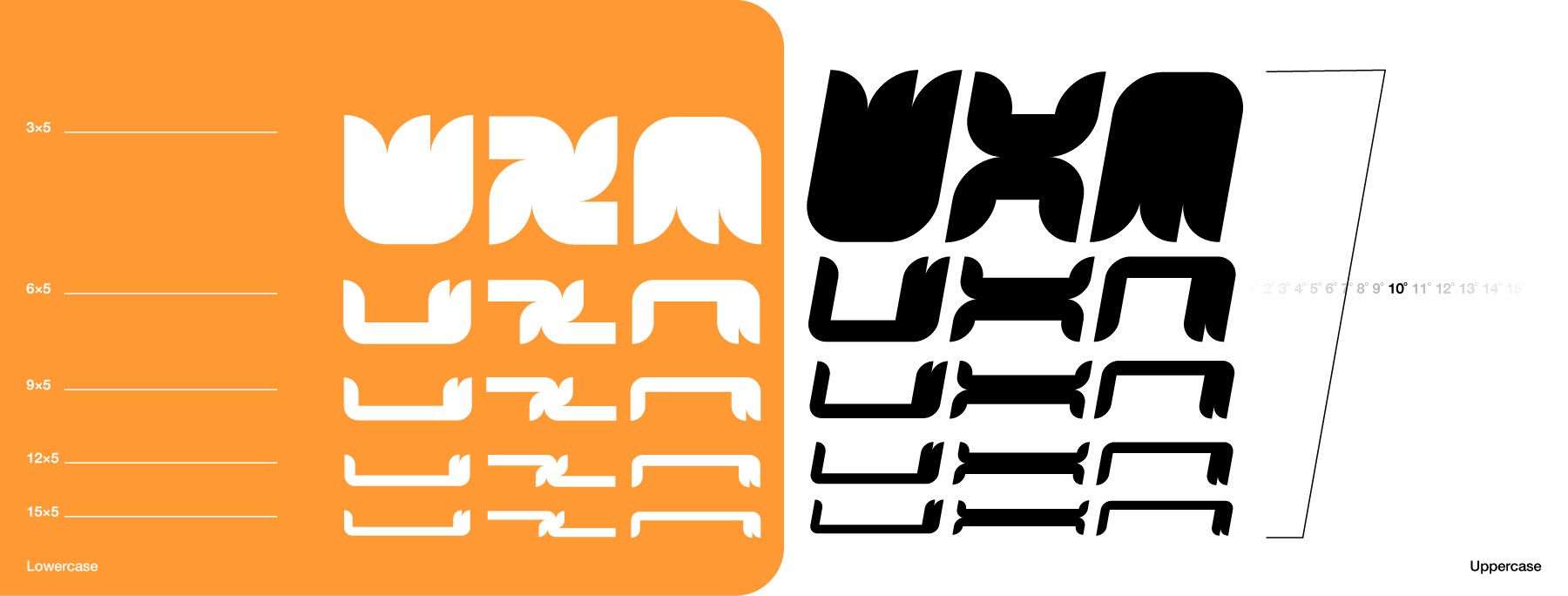 Example of a variable typeface