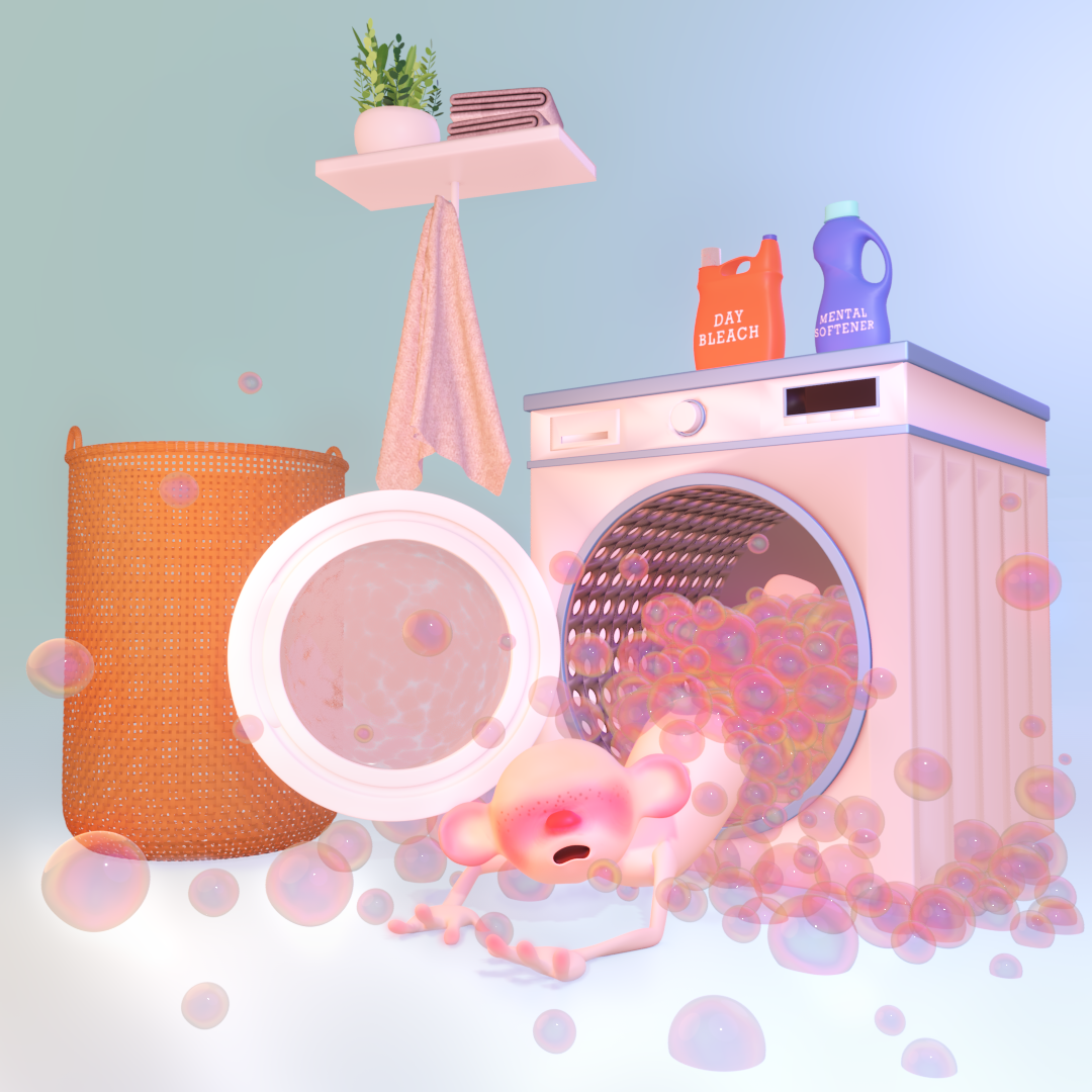 whimsical laundry machine