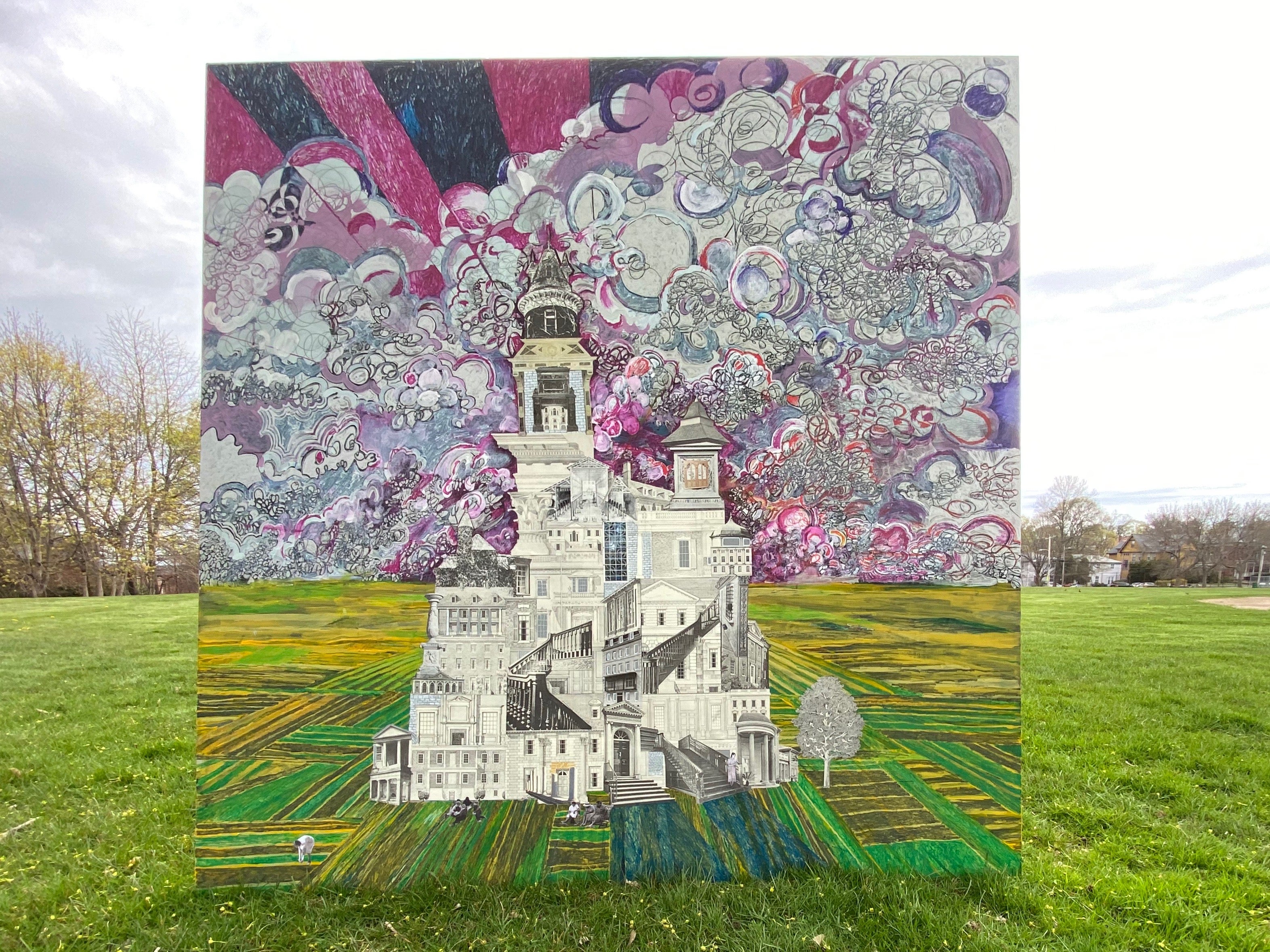 Mixed media piece by Grace Kayar 