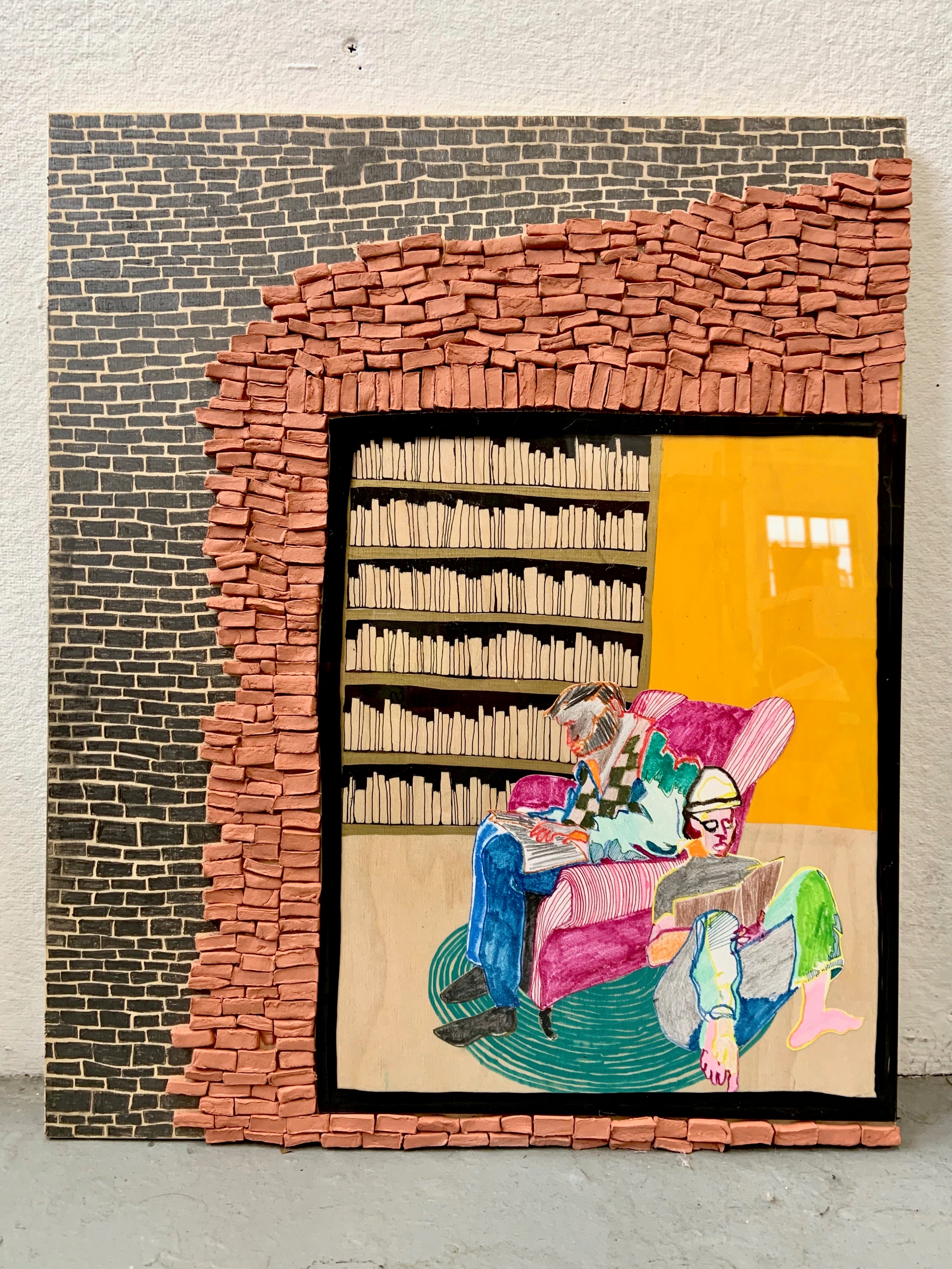 Mixed media piece by Grace Kayar 