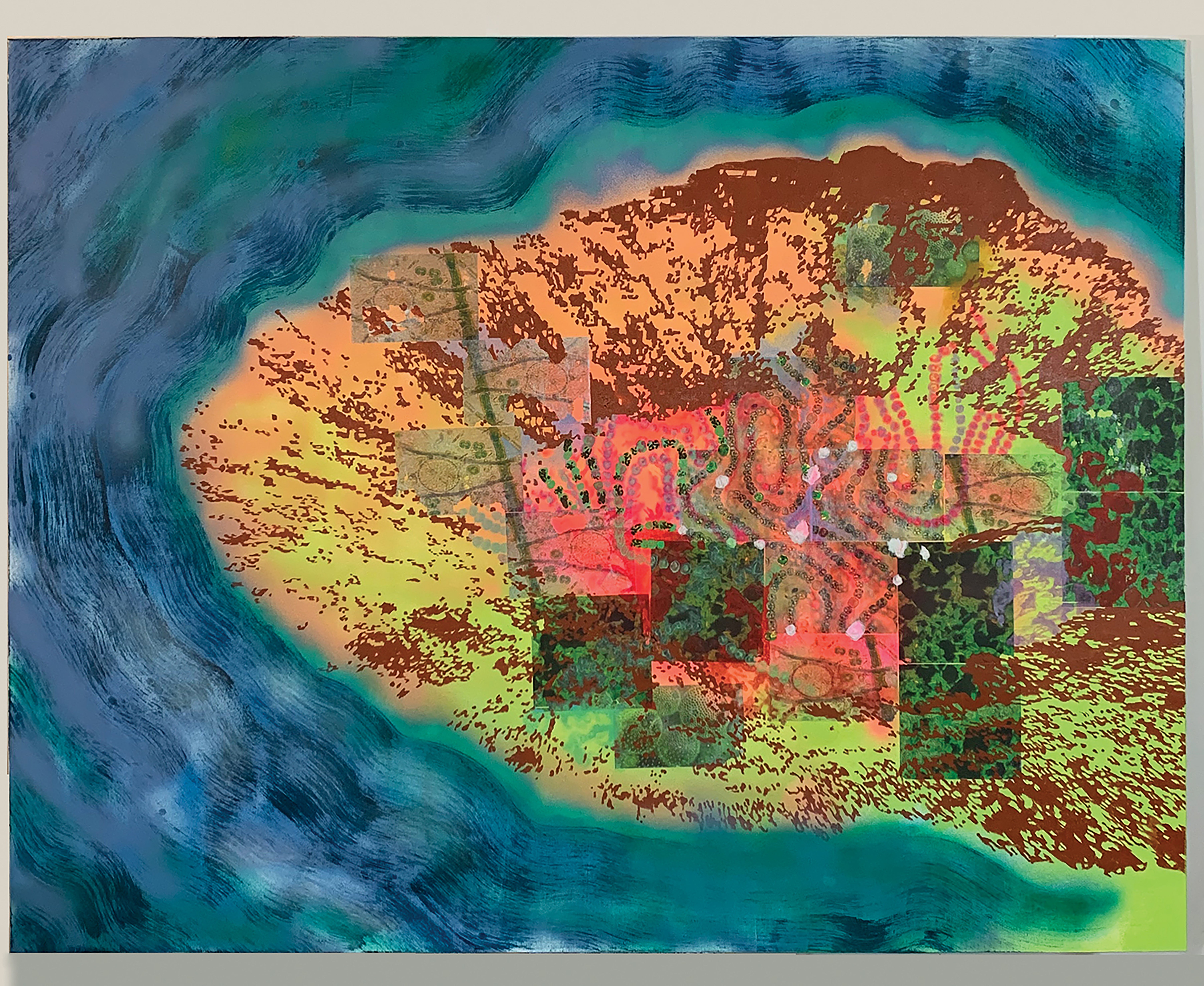 Mixed media work by Ji Won Cha
