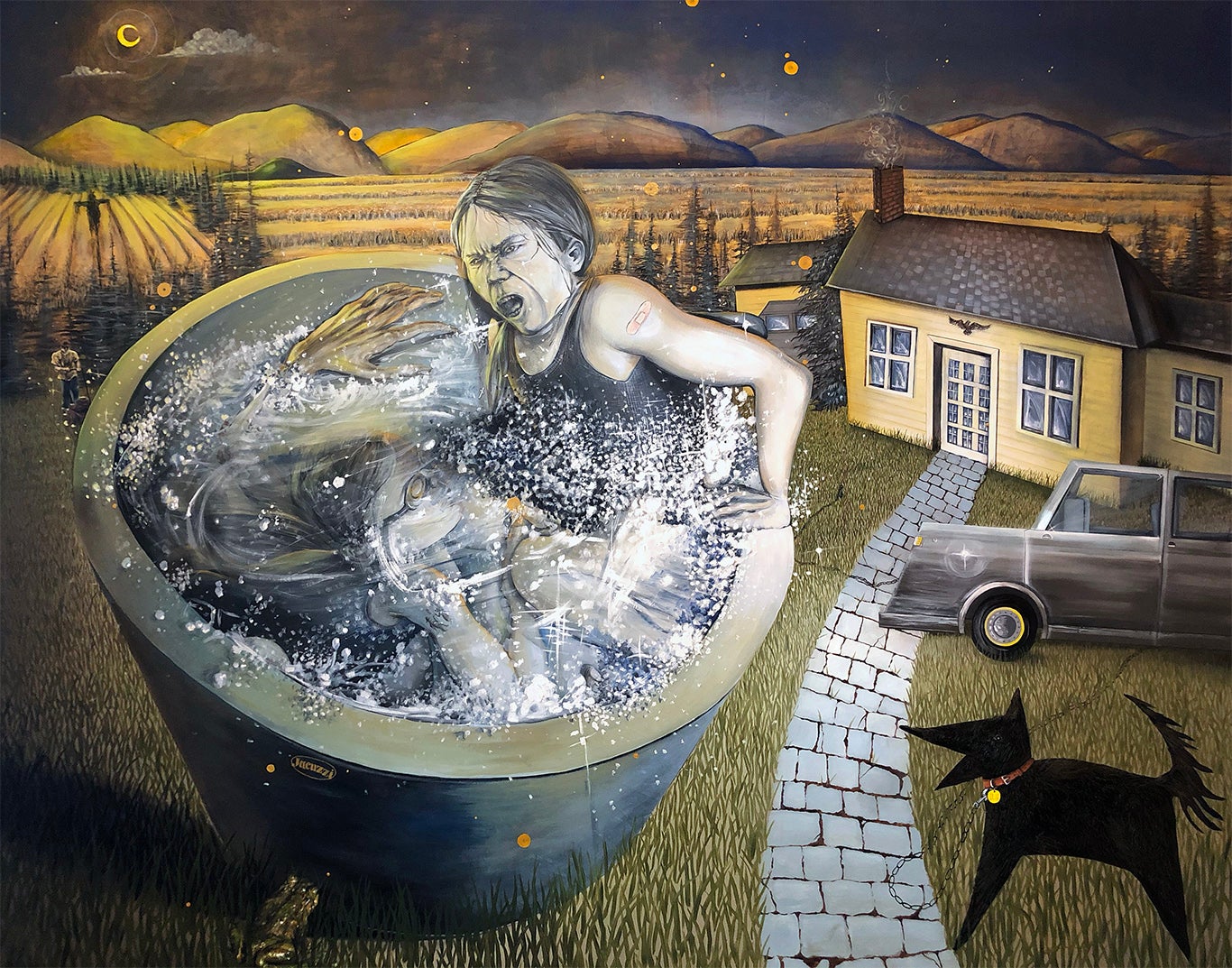 Mixed media piece by Connar Foley