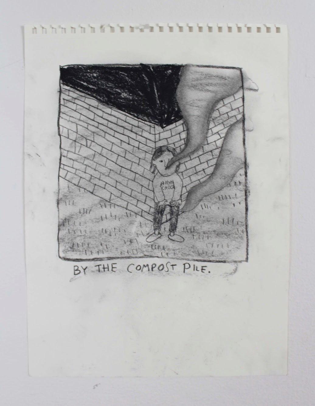 Charcoal drawing by Nellie Konopka