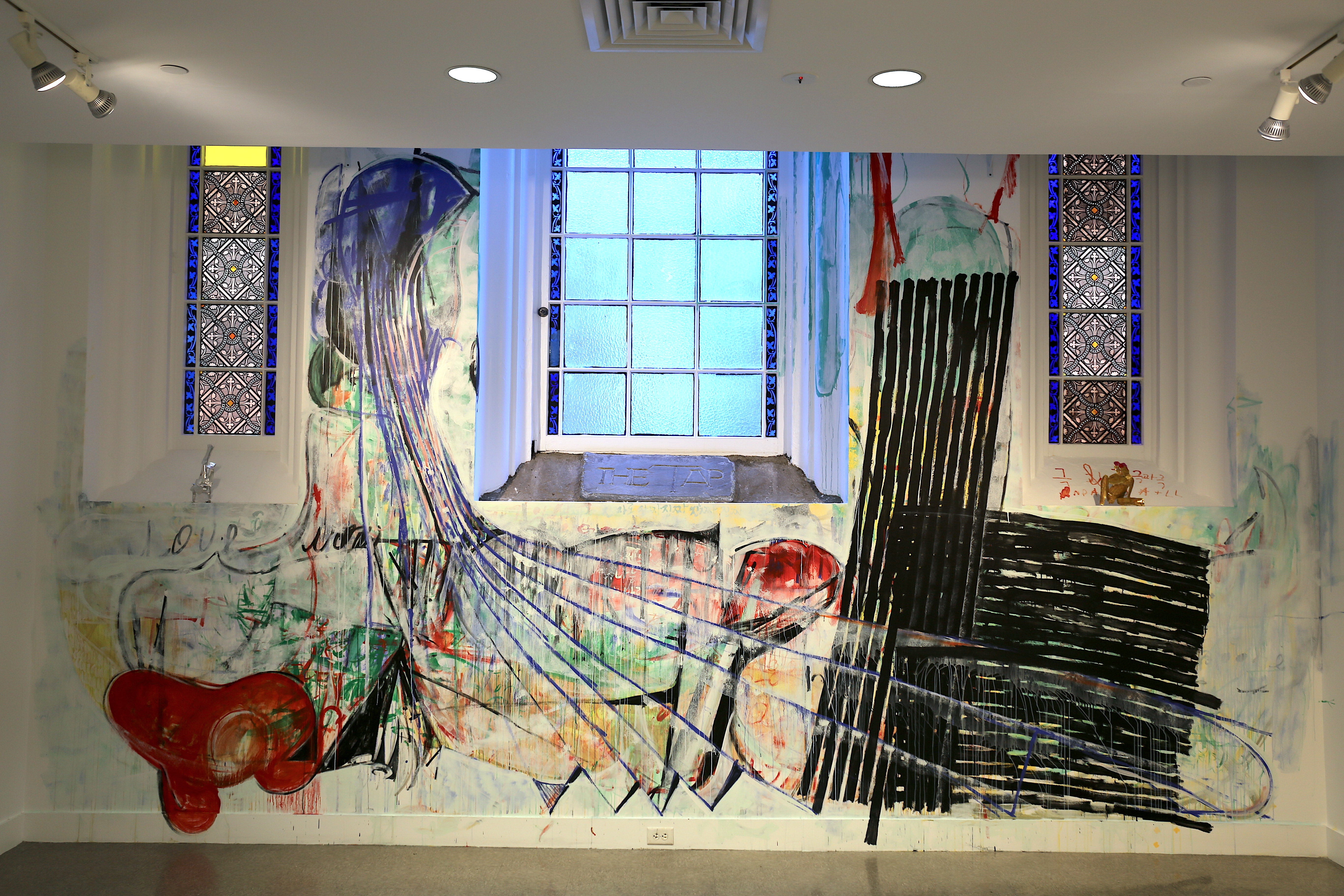 Mixed media work by Sam Go