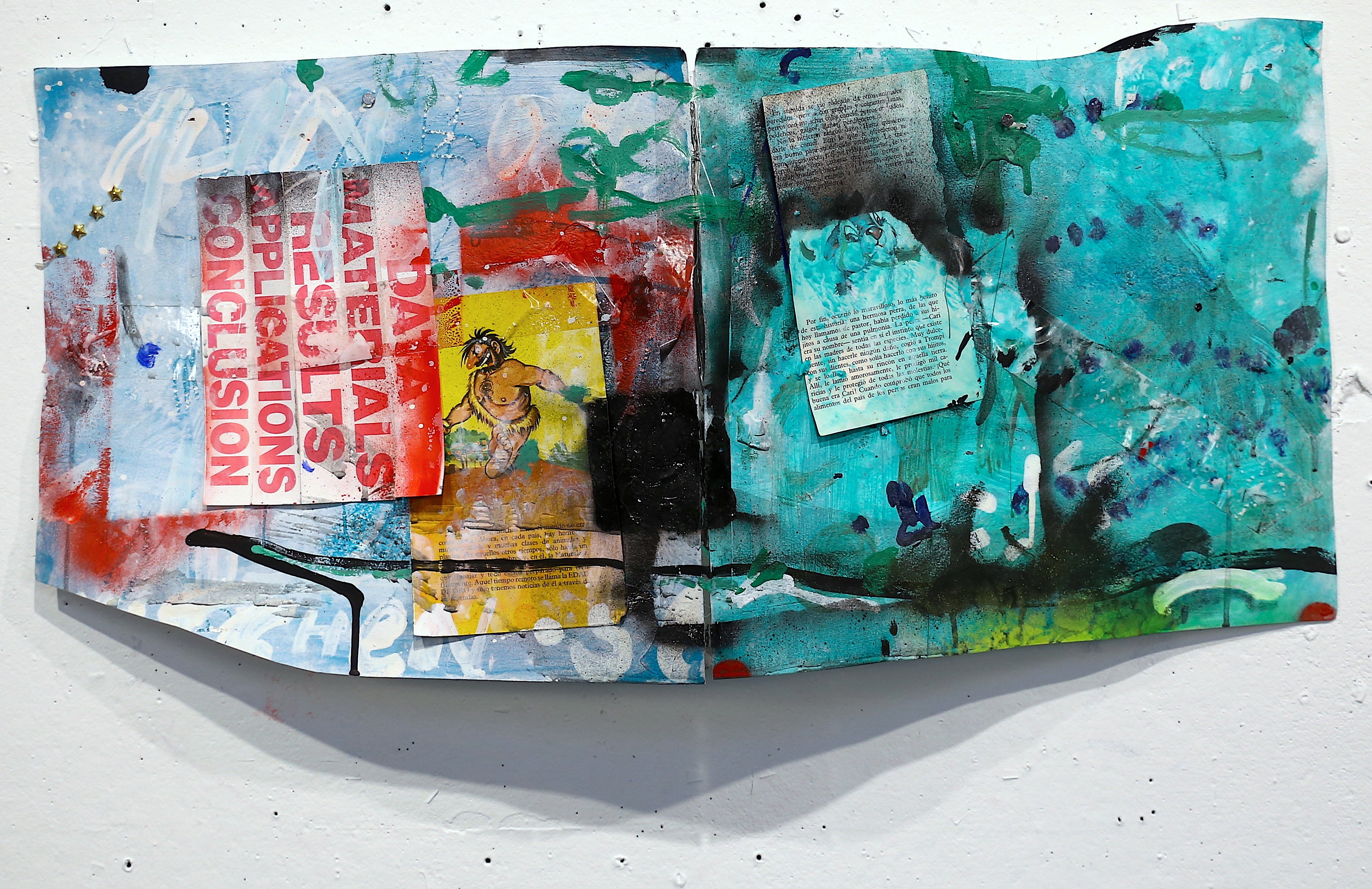 Mixed media work by Sam Go