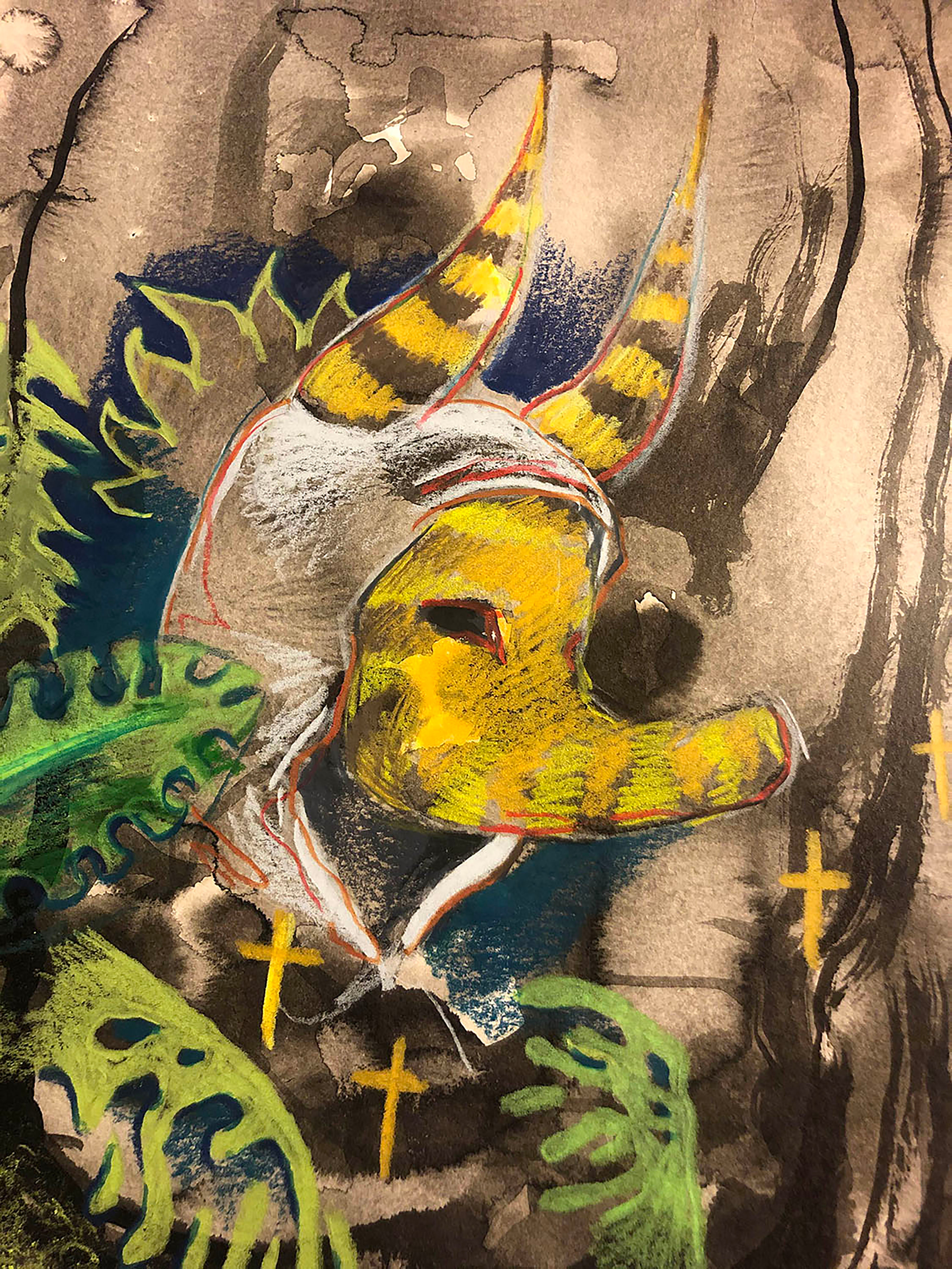 Mixed media work by Yan Diego Wilson