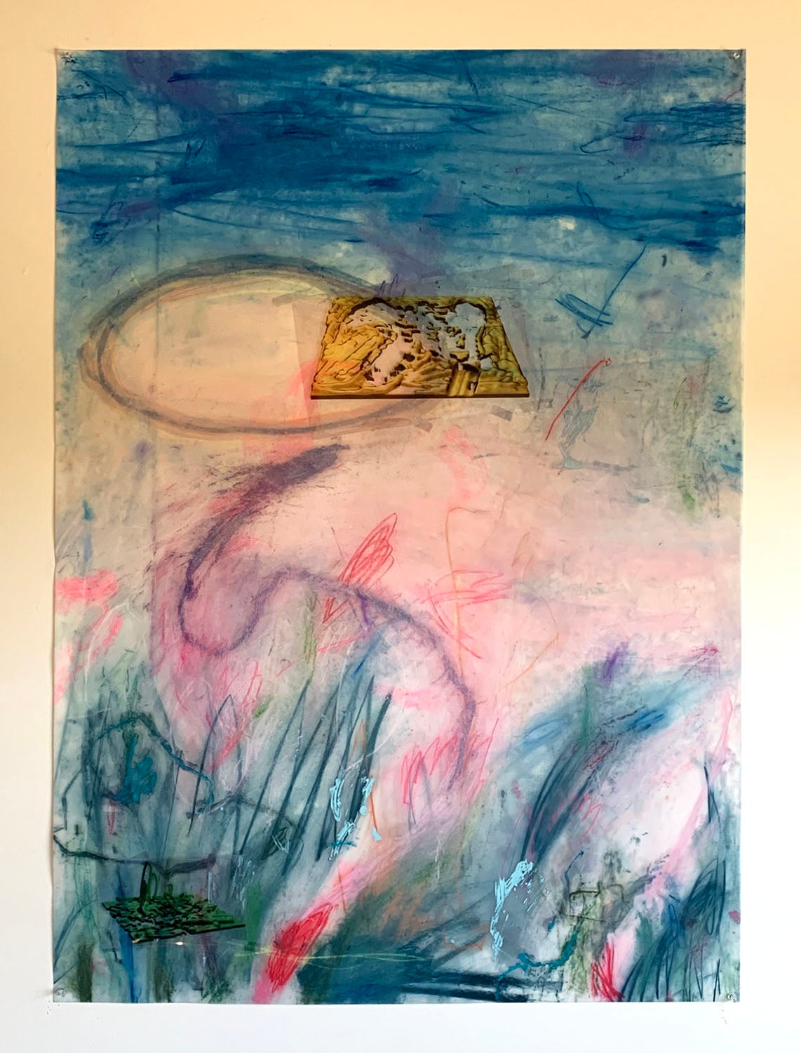 Mixed media work by Gabriela Rassi