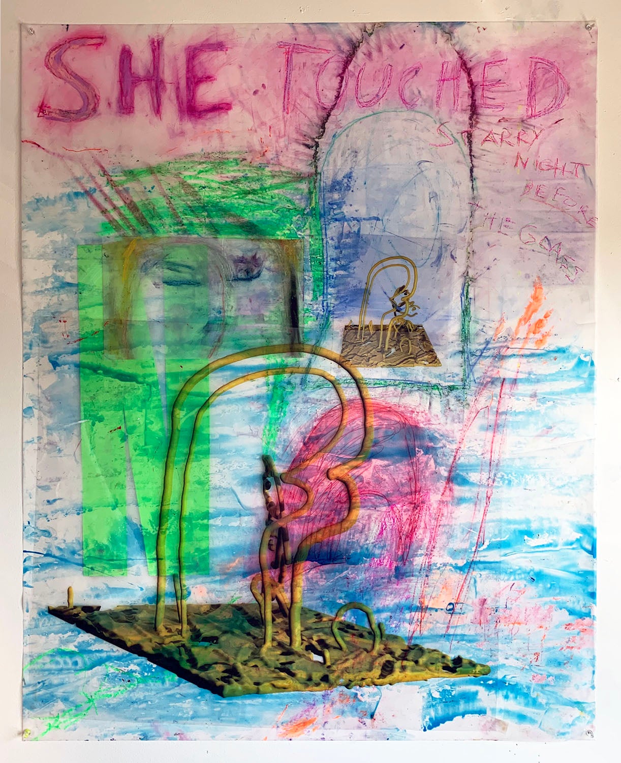 Mixed media work by Gabriela Rassi