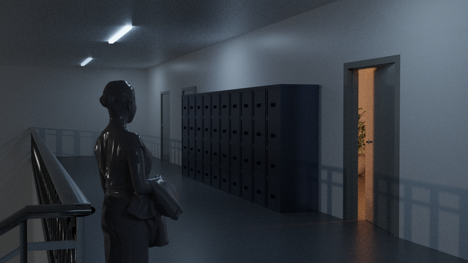 Scene mock-ups for film "Haze in her Room"