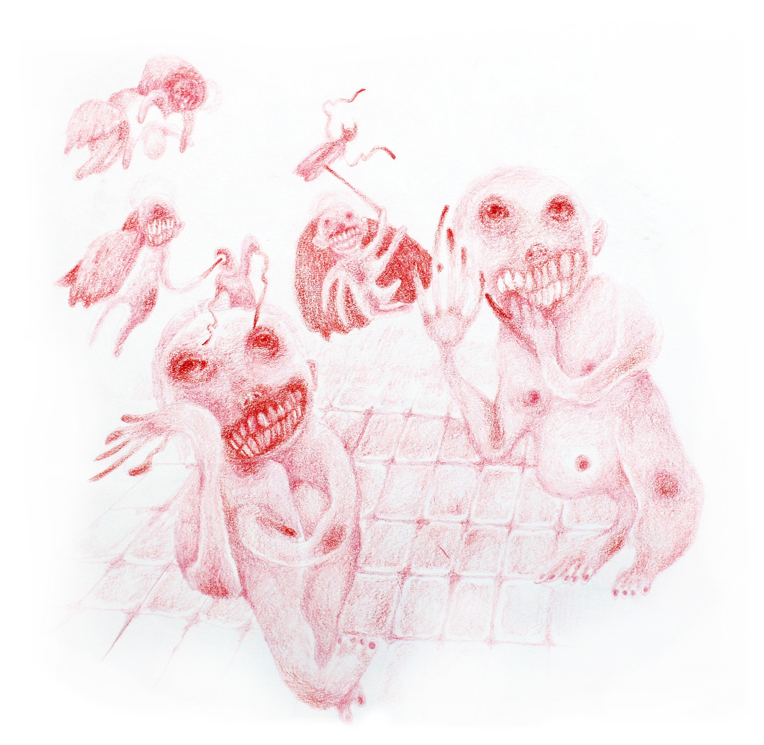 Colored pencil on paper 
