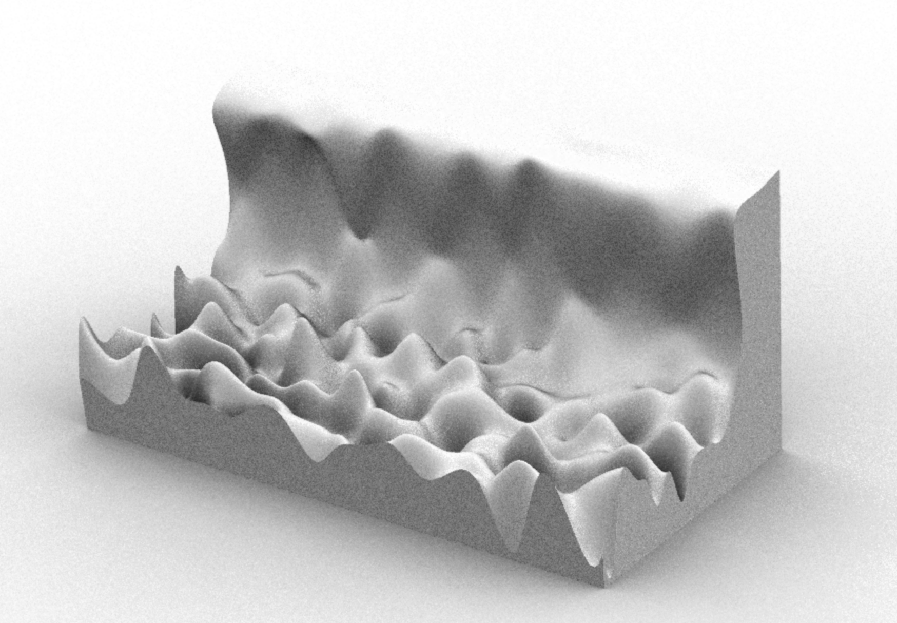 Rendered 3D Drawing of wave information from Cape Cod.