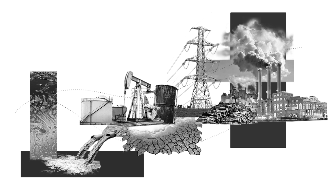 Collage of brownfields' impact