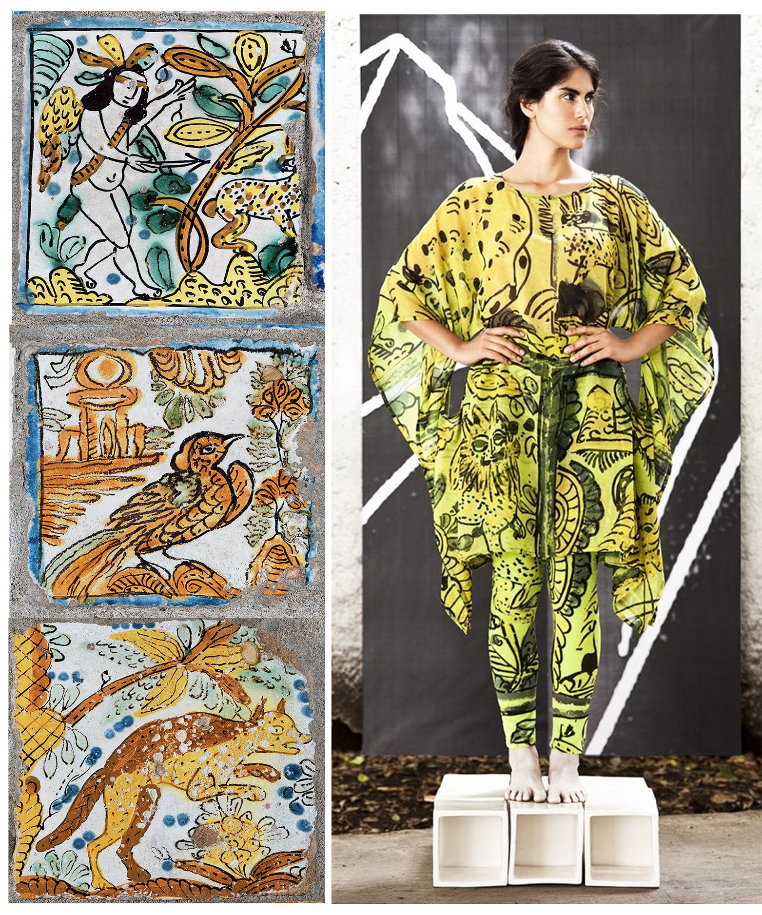 Fernandez tile-dress
