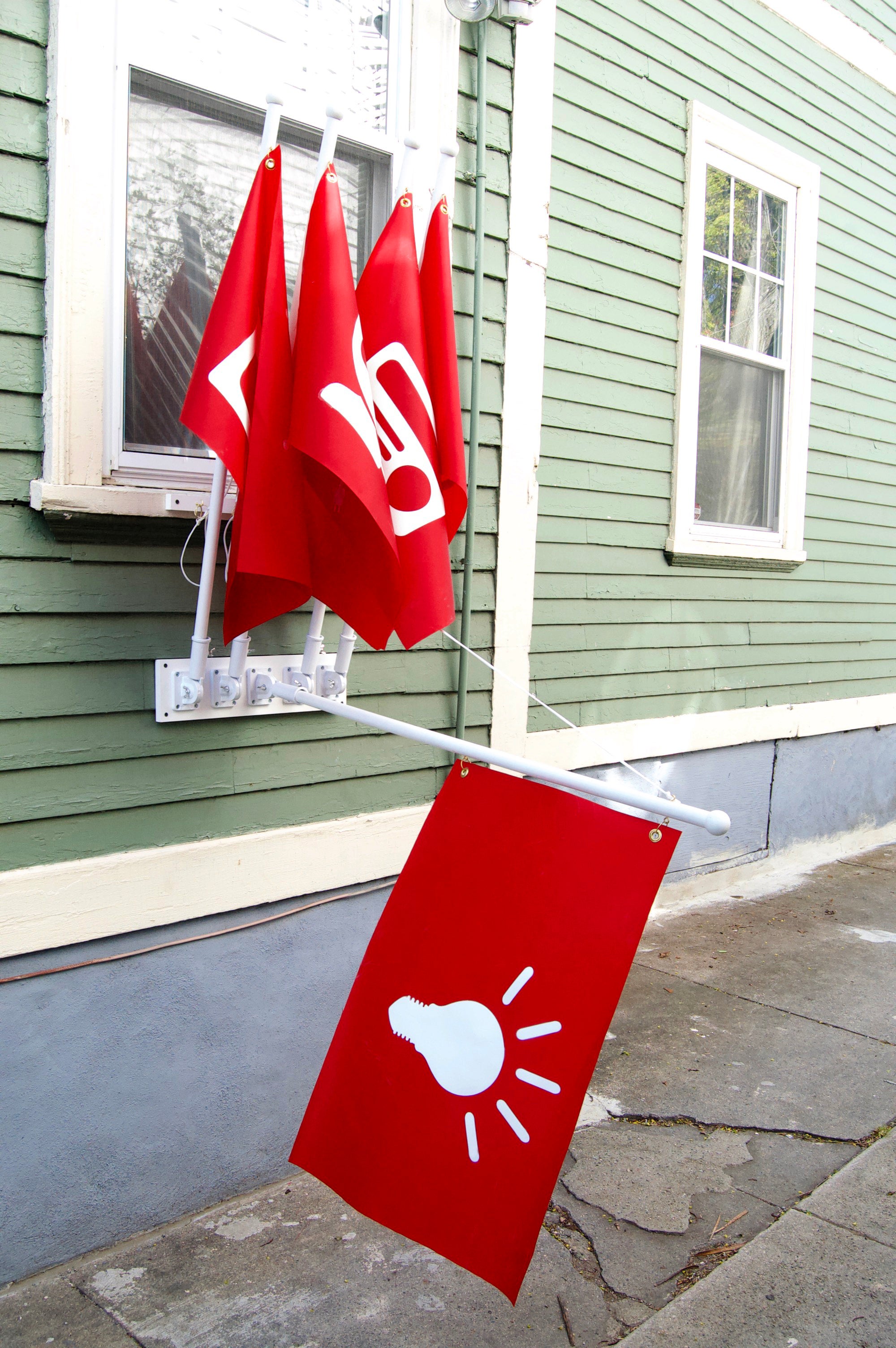 flags down 2