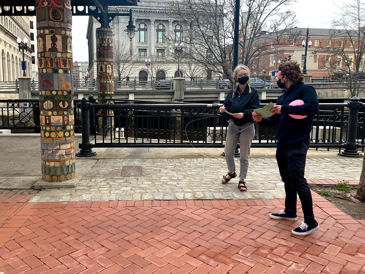 Destiny Griesgraber and Kelsey Elder share their findings