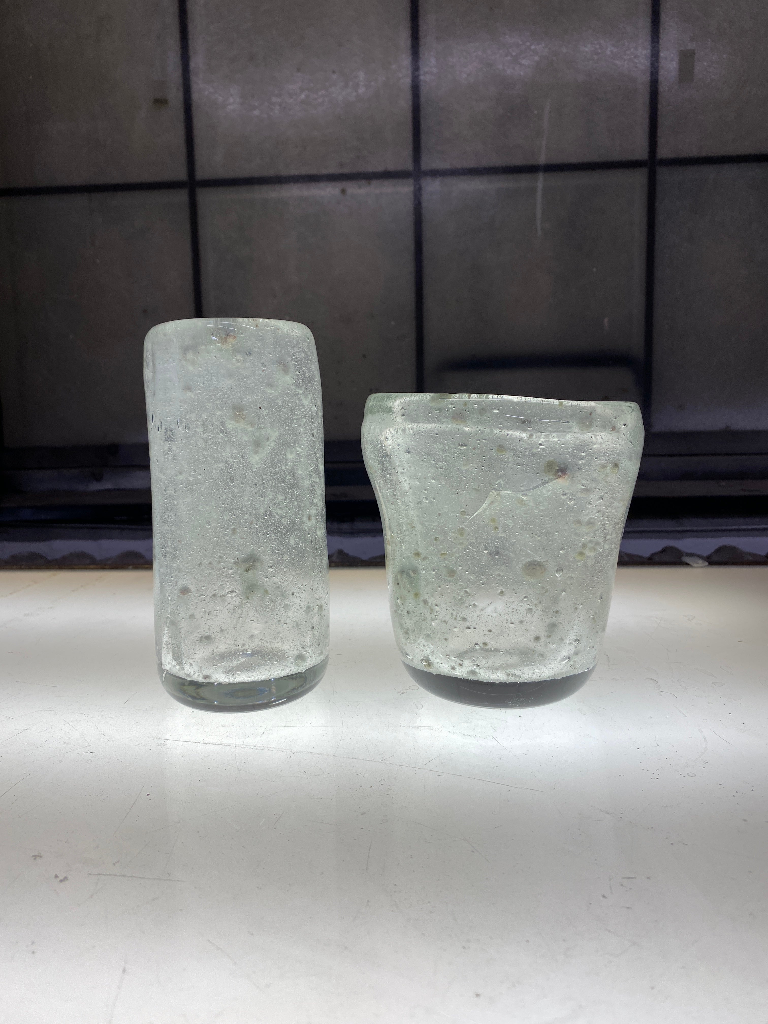 vessels made of sand glass