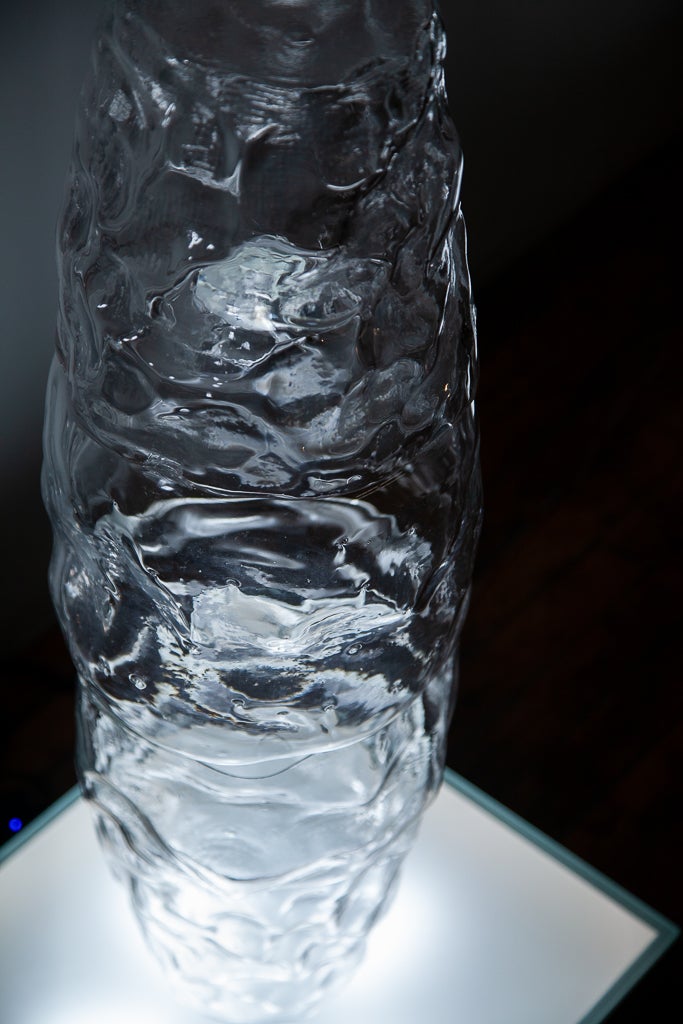 Light moving through glass like it moves through water