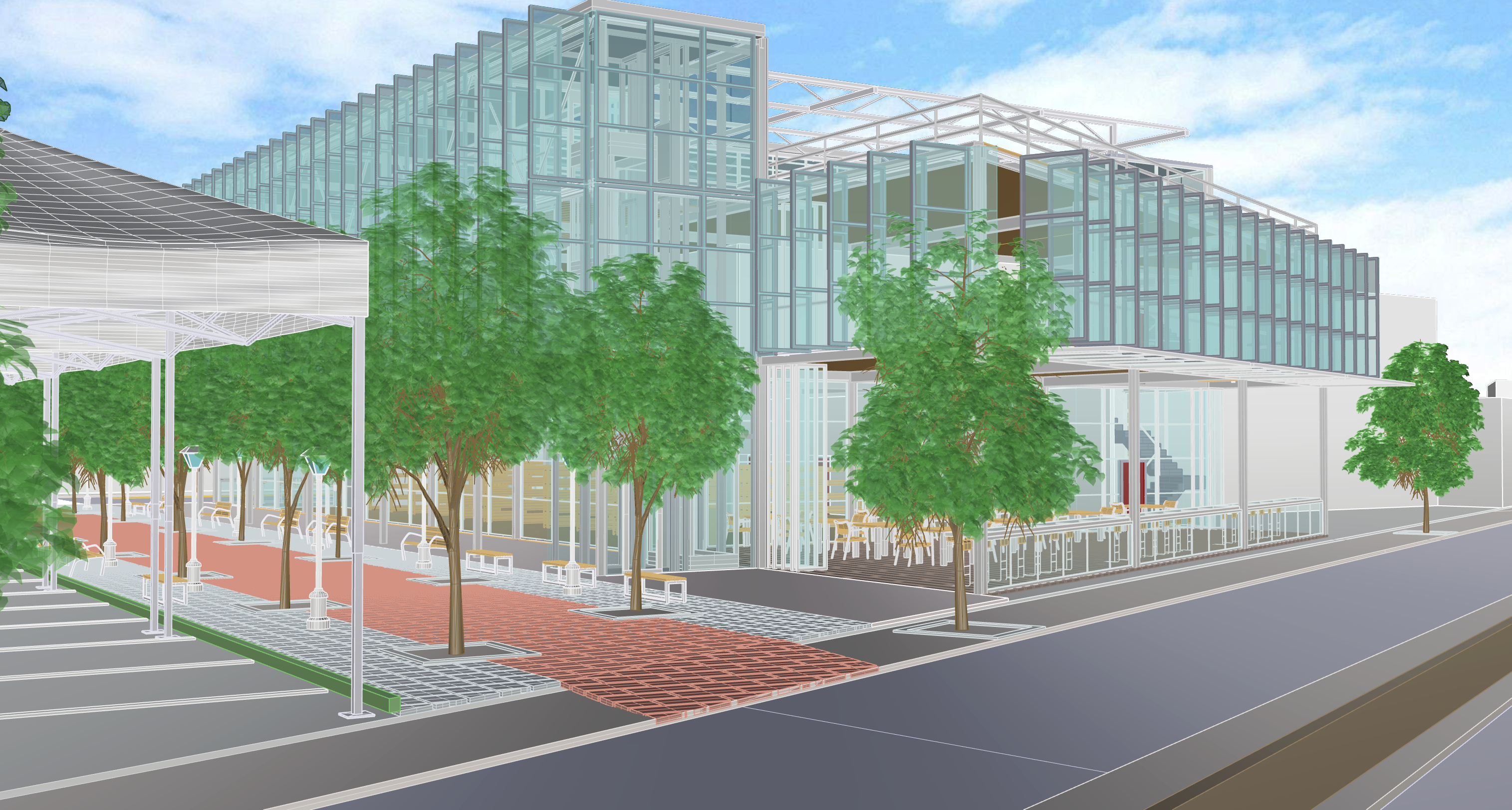 Perspective View from the Riverside