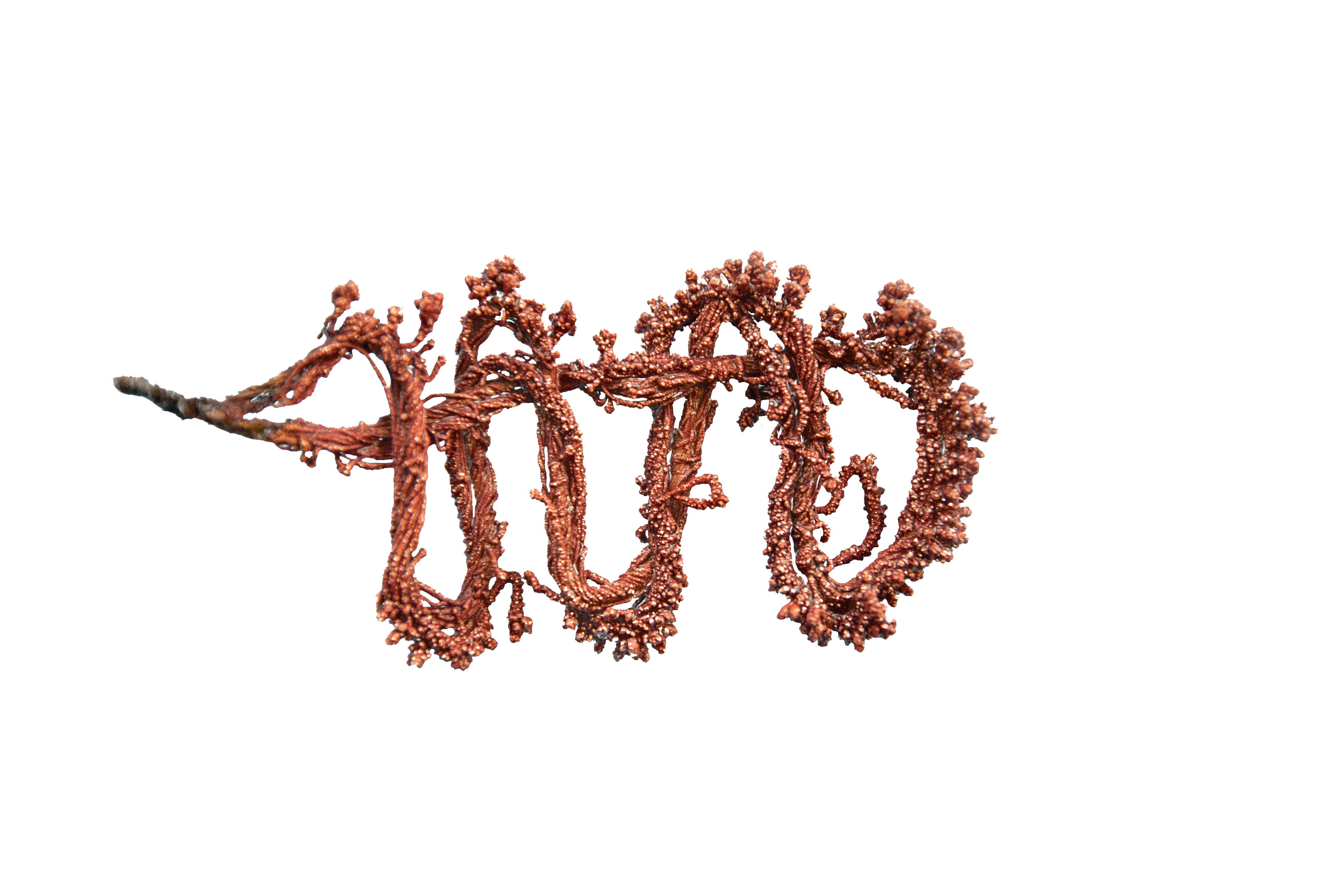 home-grown copper crystal