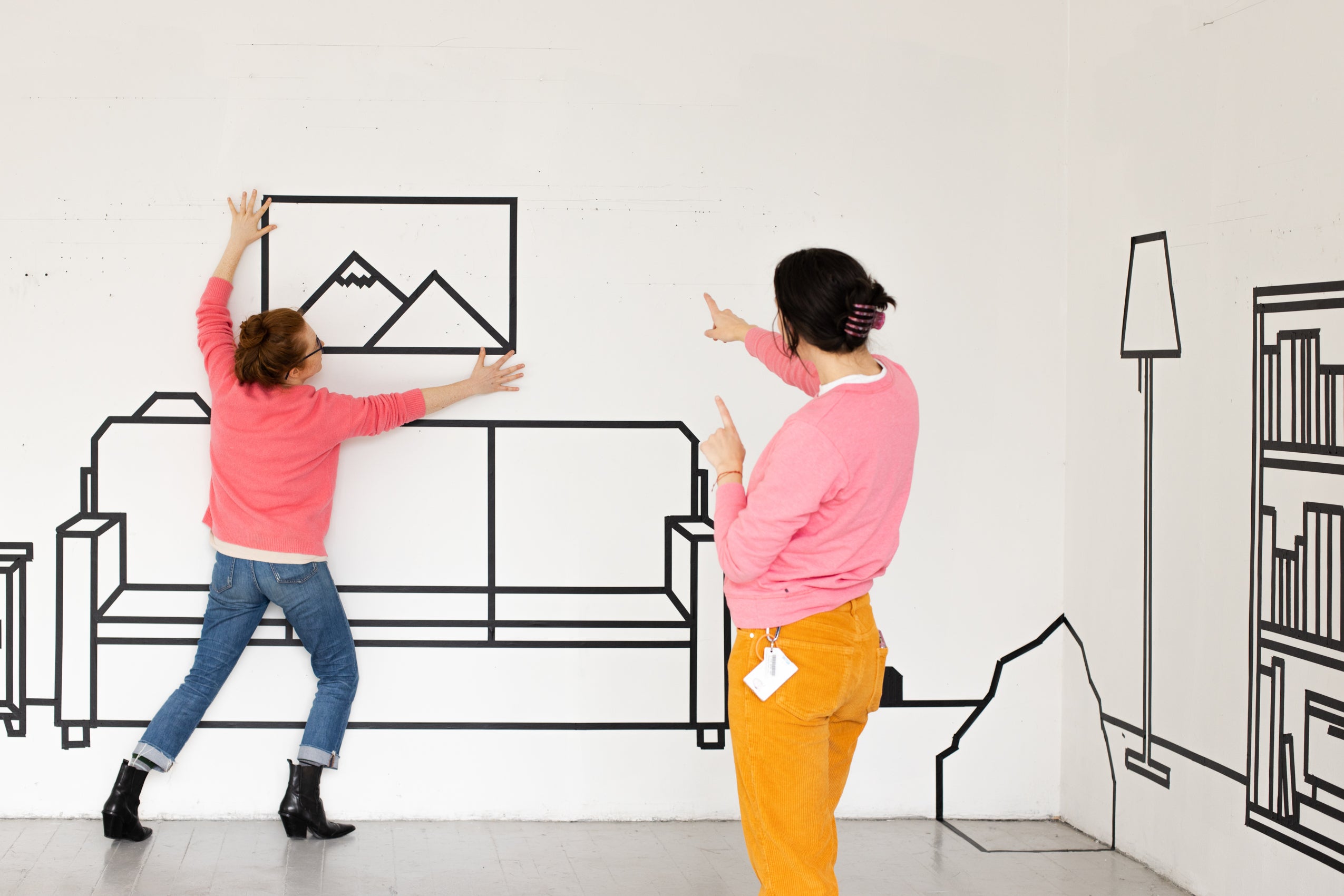 Installation shot for Step Into the Wall and Vanish