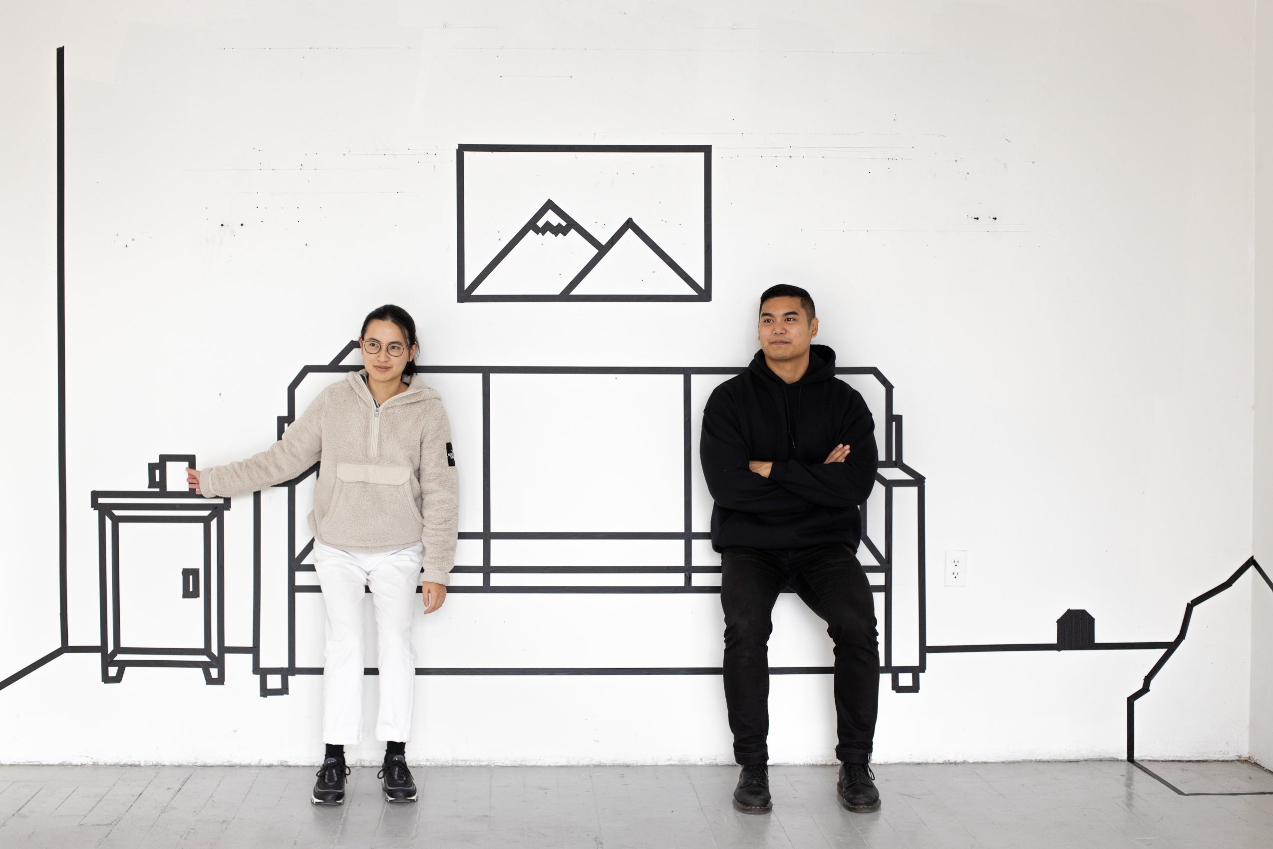 Installation shot for Step Into the Wall and Vanish