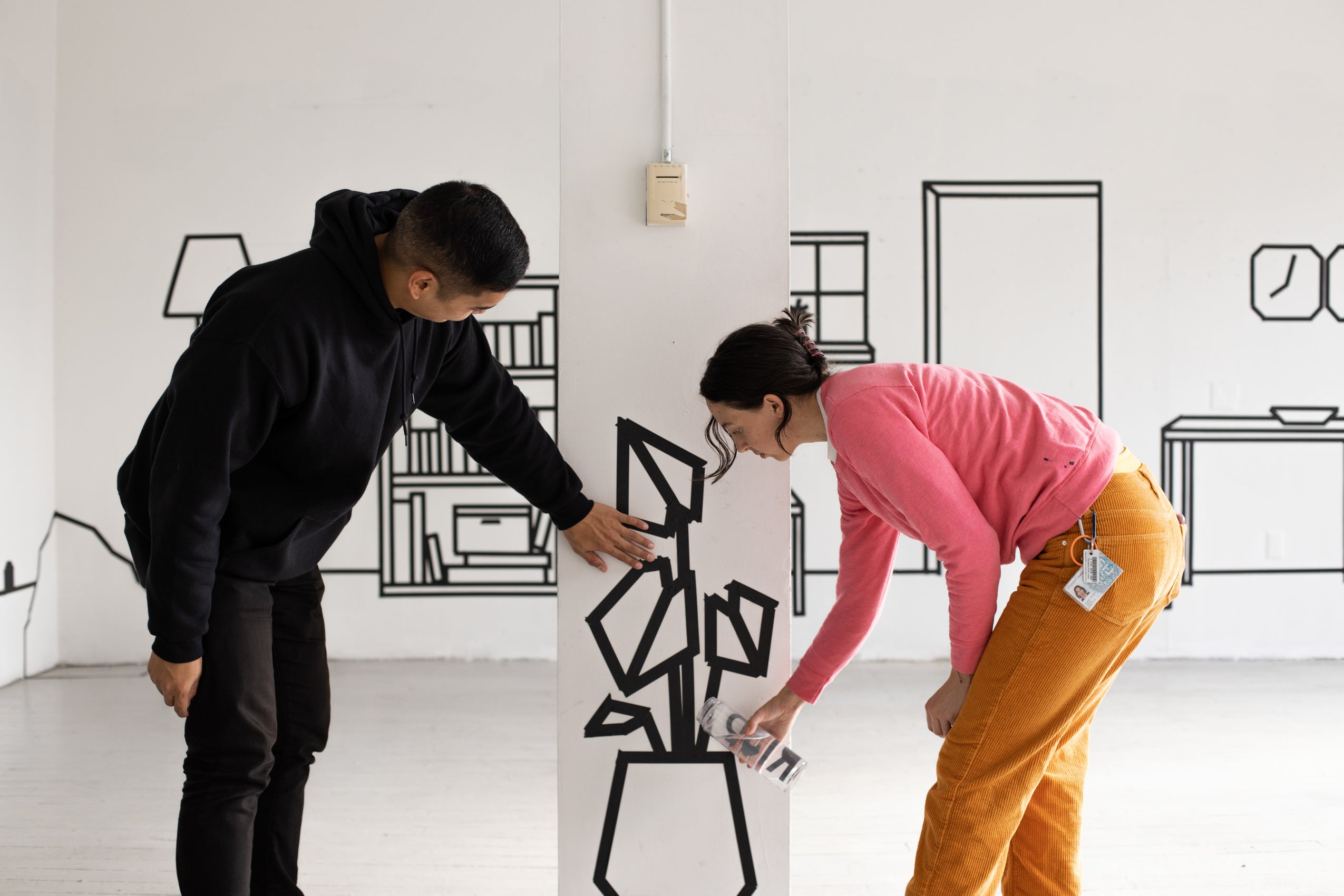 Installation shot for Step Into the Wall and Vanish