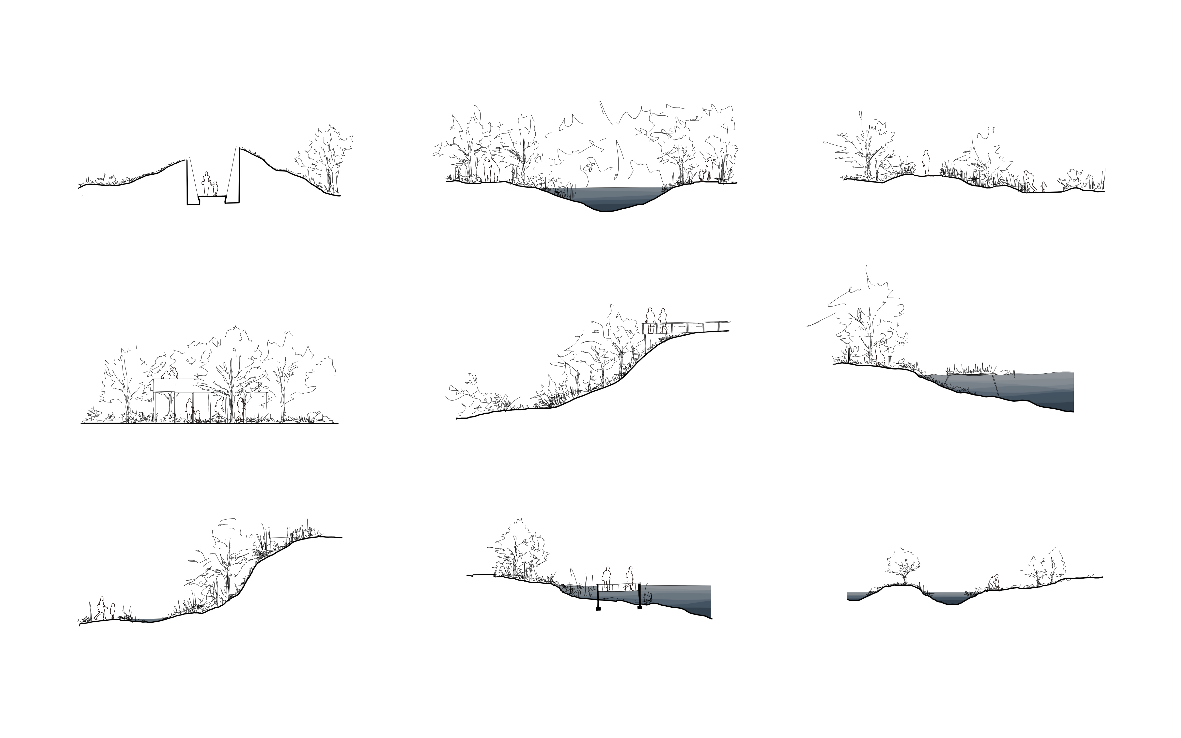 Typology of different spatial experience through the design of elevation