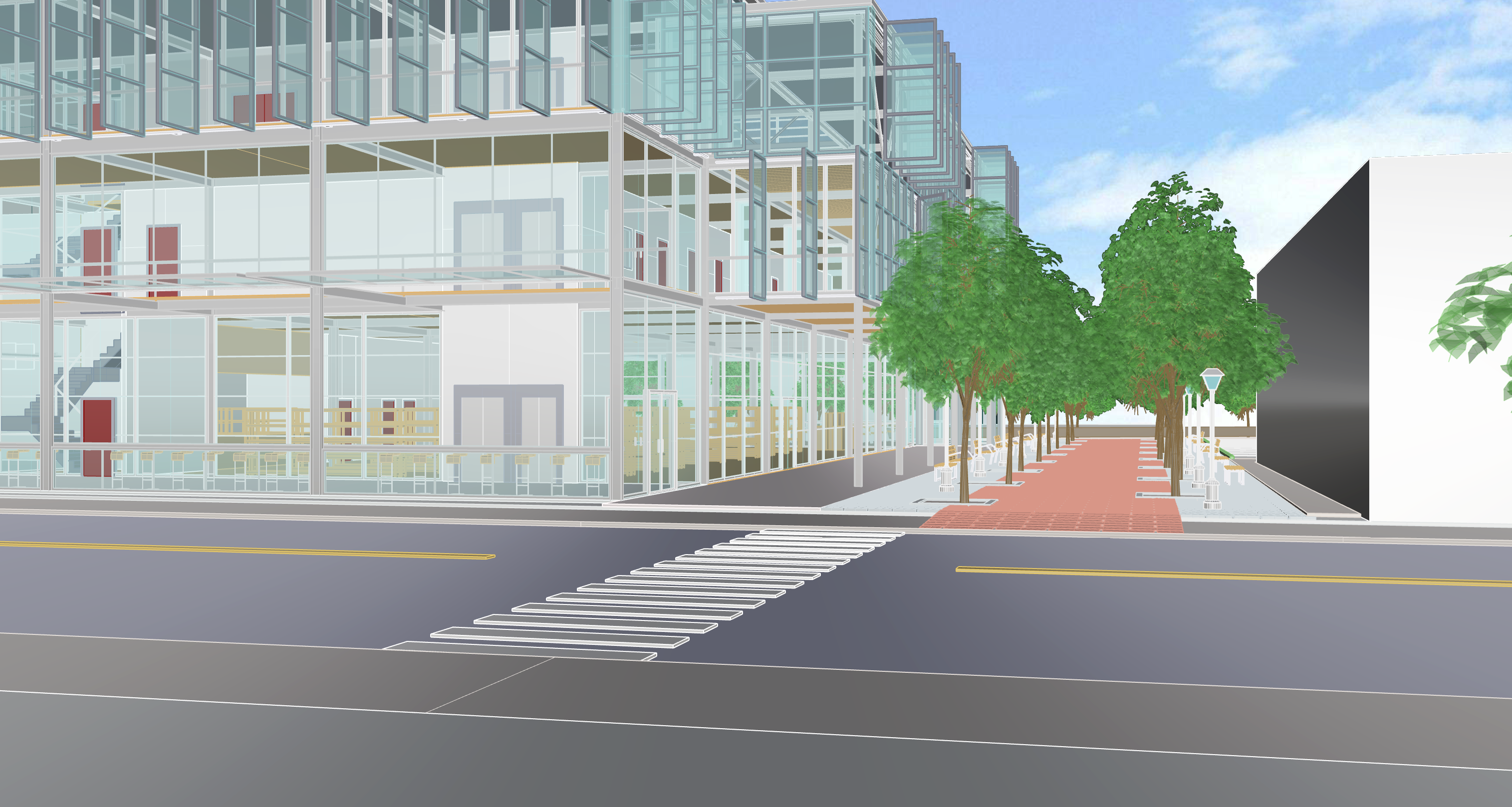 Perspective View from Olneyville Square