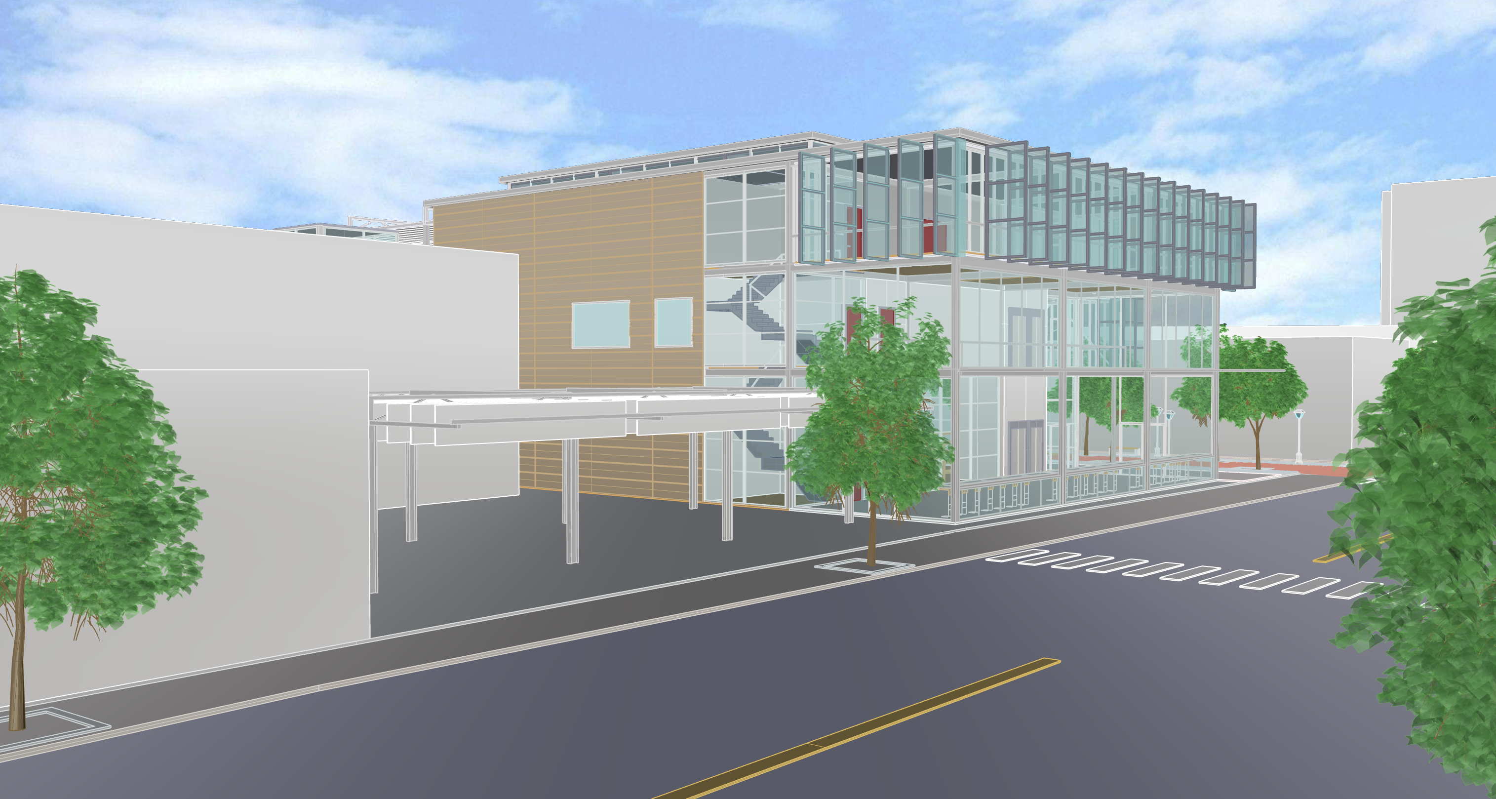 Perspective View from Olneyville Square