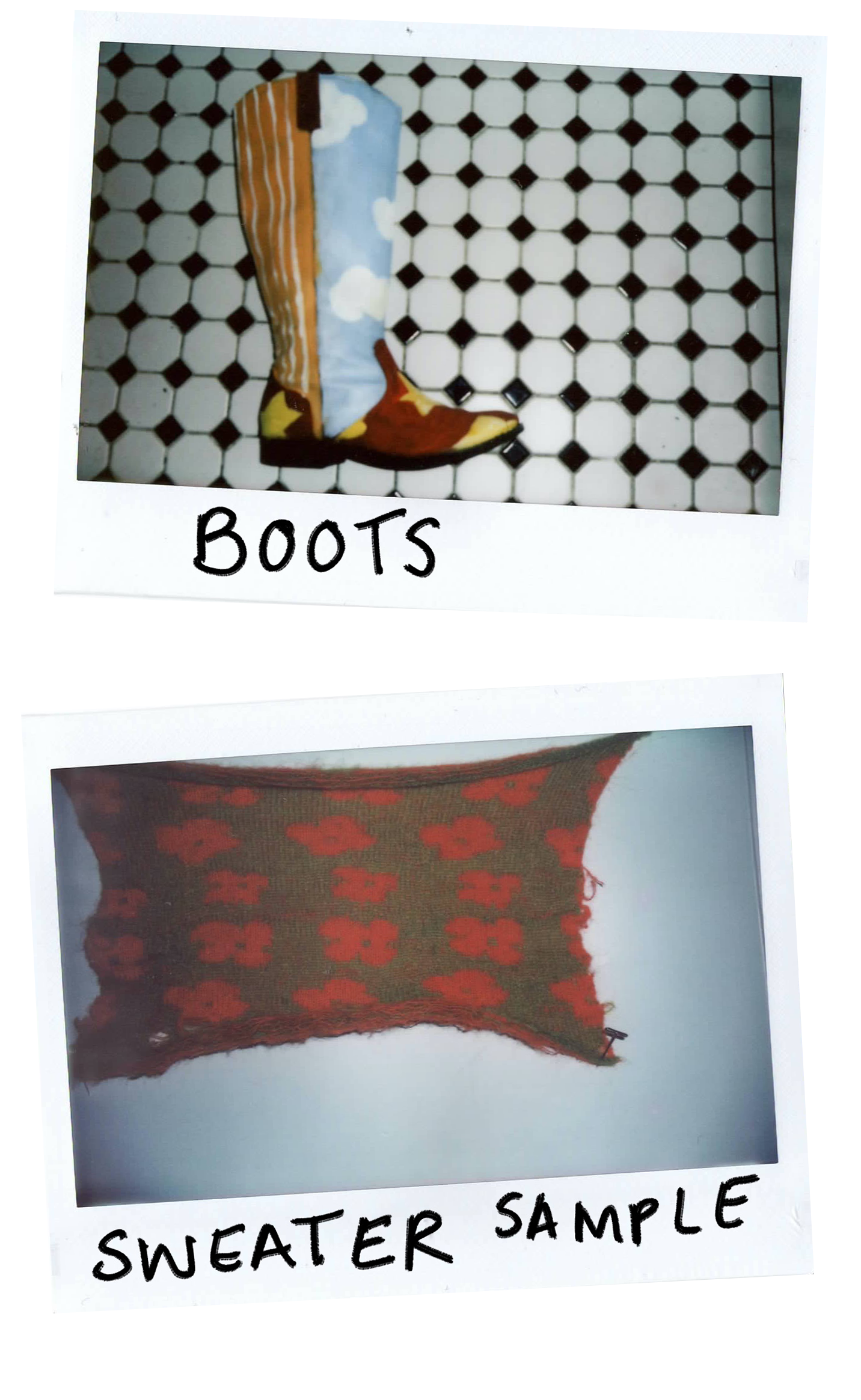 boots and sweater sample