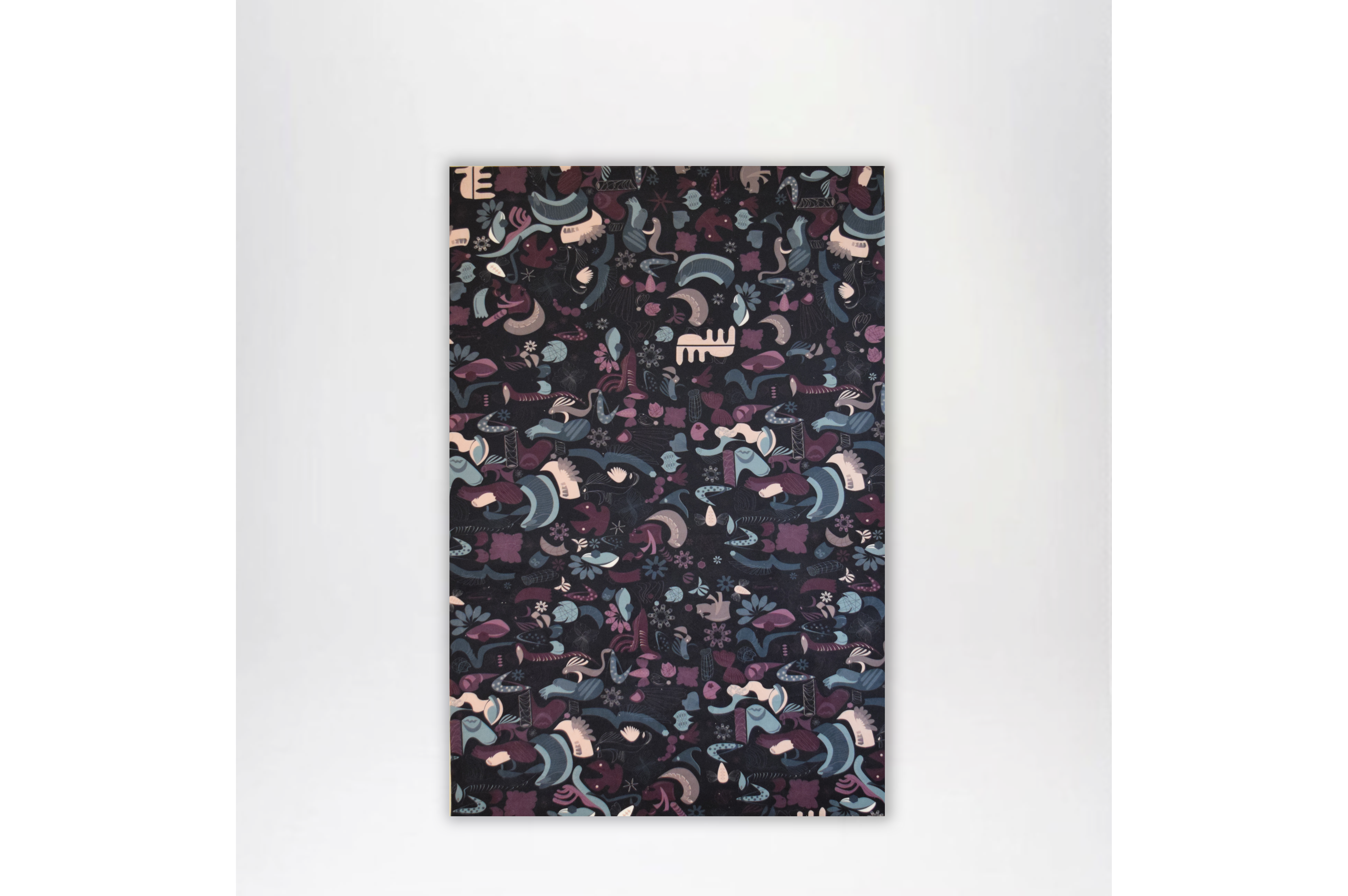 Soft-velvet Fabric on a Wooden-Canvas frame