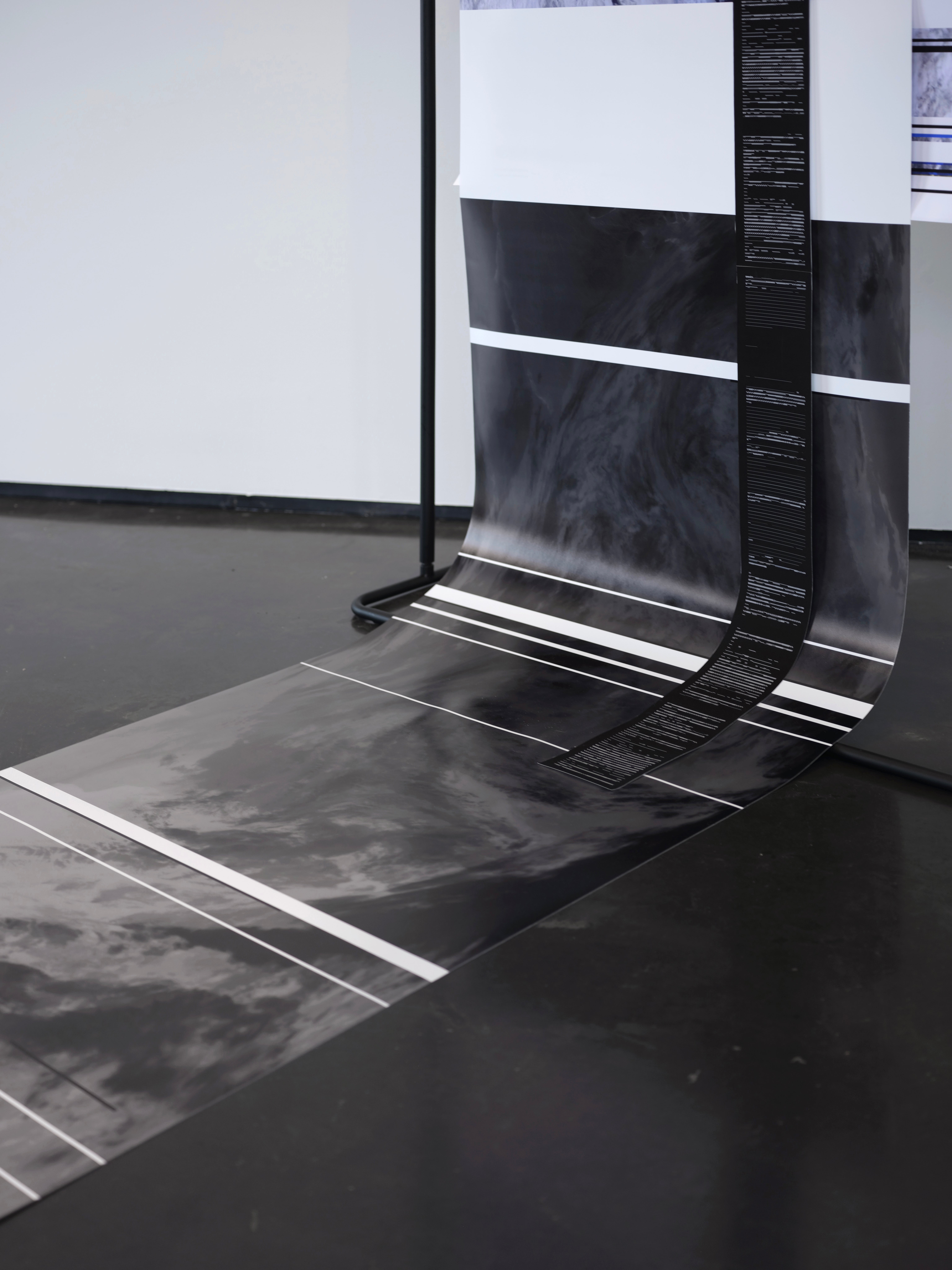 Installation view of "Do Clouds Hate Weather Satellites?"