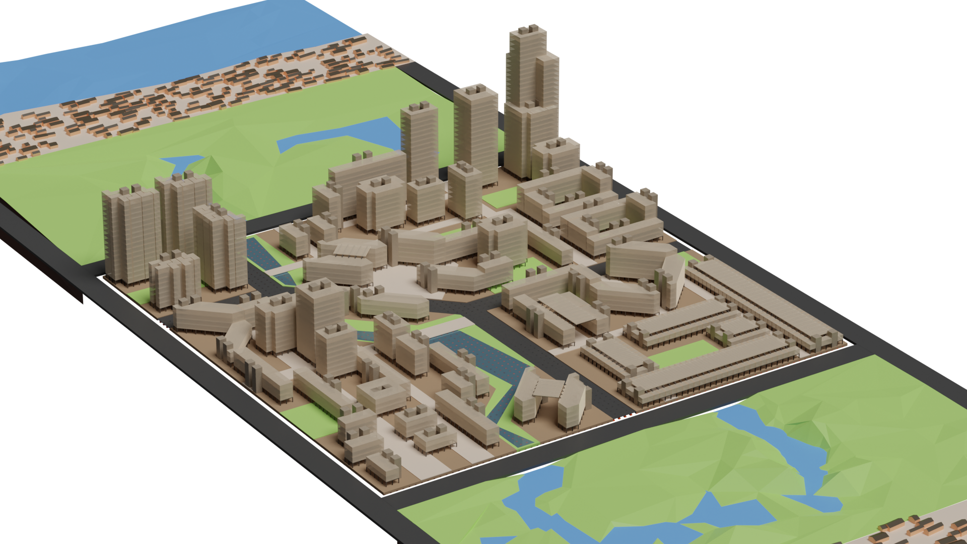 The immortal ephemerality paradigm demonstrates a sustainable future for urban development. It is achieved with immortal components, ephemeral buildings, and versatile ground. 