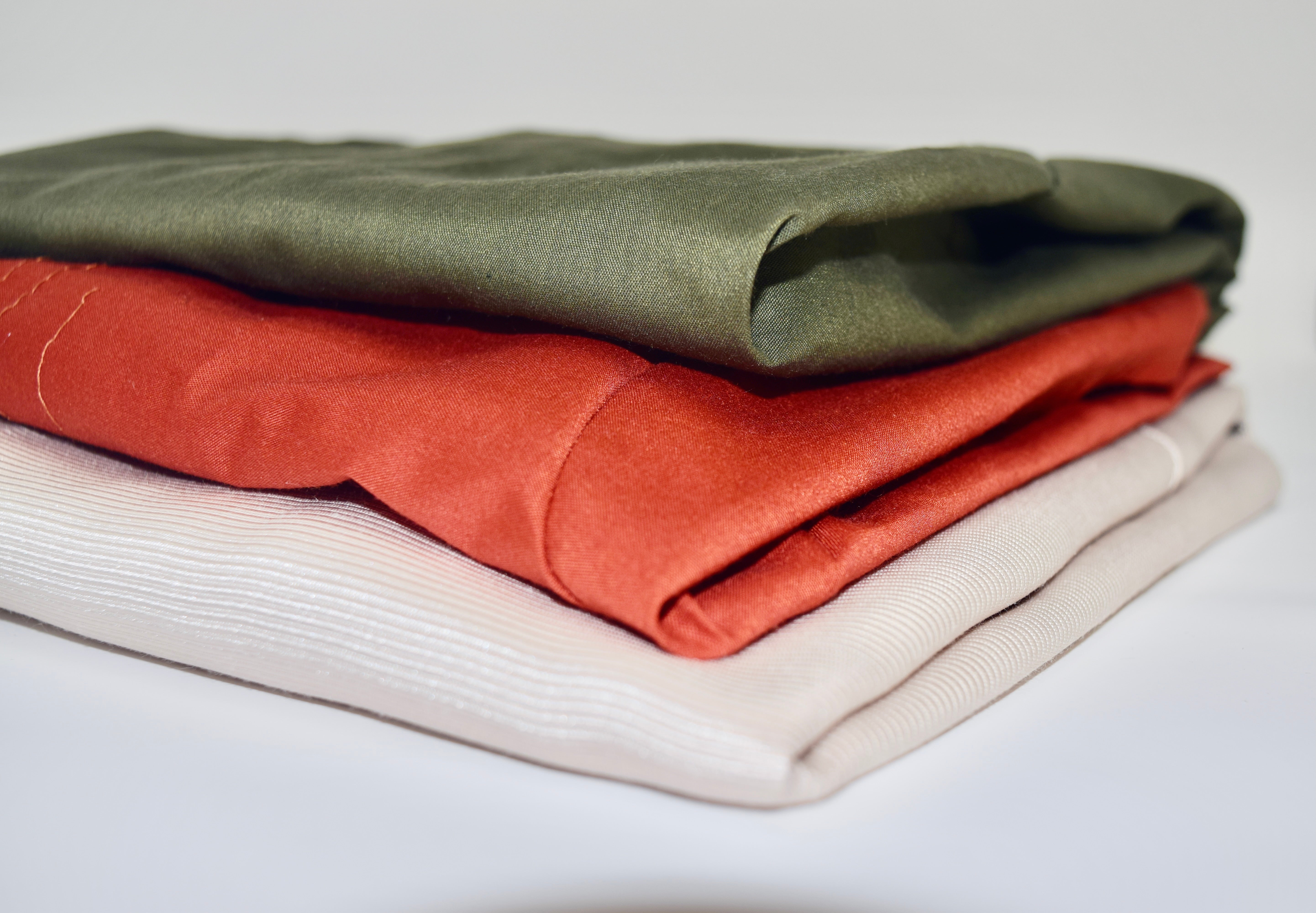 The three aprons, in order of low to high fidelity, top to bottom, respectively