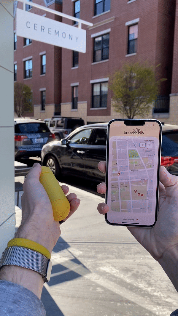 Hardware prototype demonstration of pinging a location