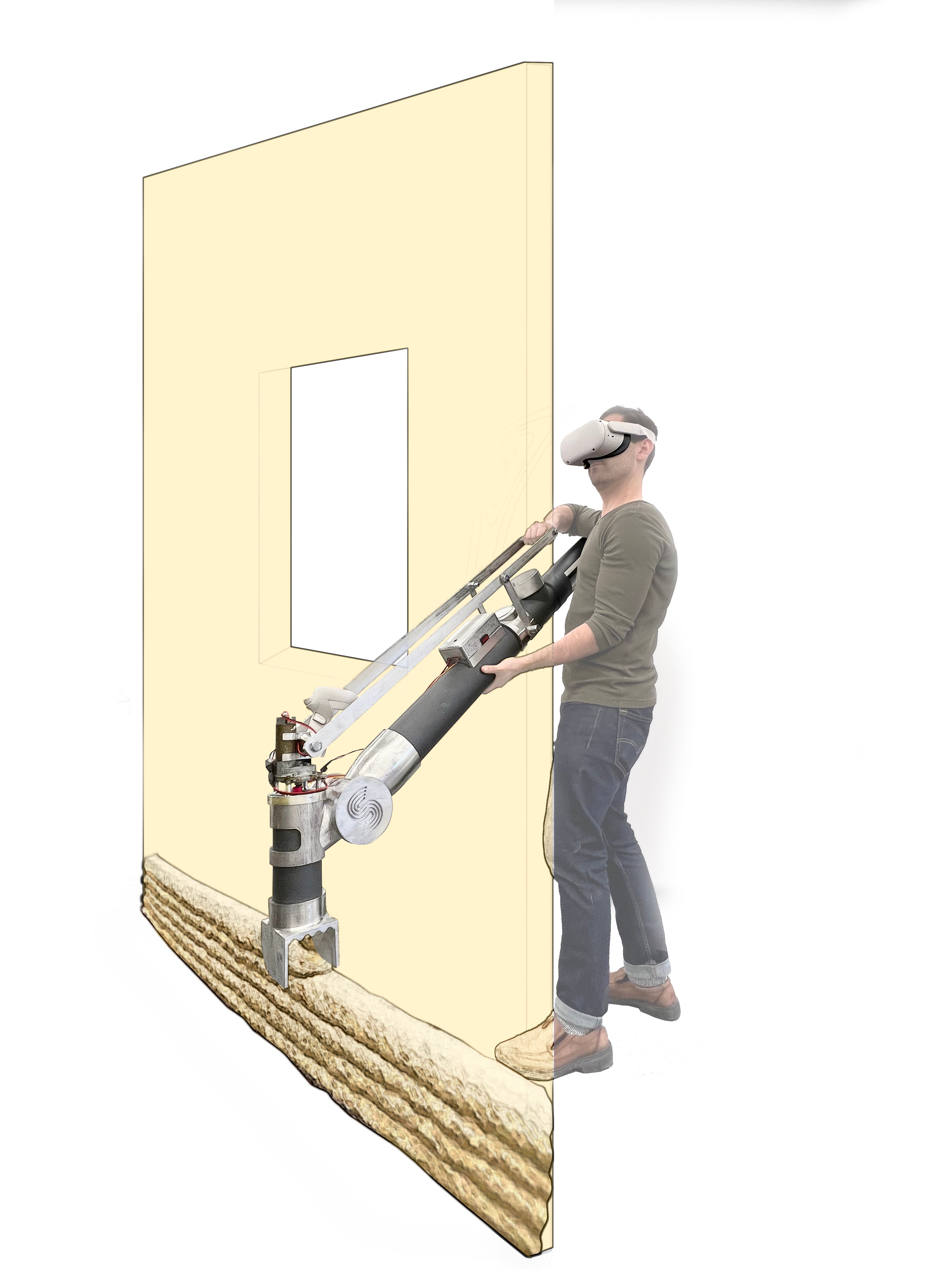 Design of 3D Construction Printer that is smaller, positionally-aware, and that utilizes a simple visual interface.