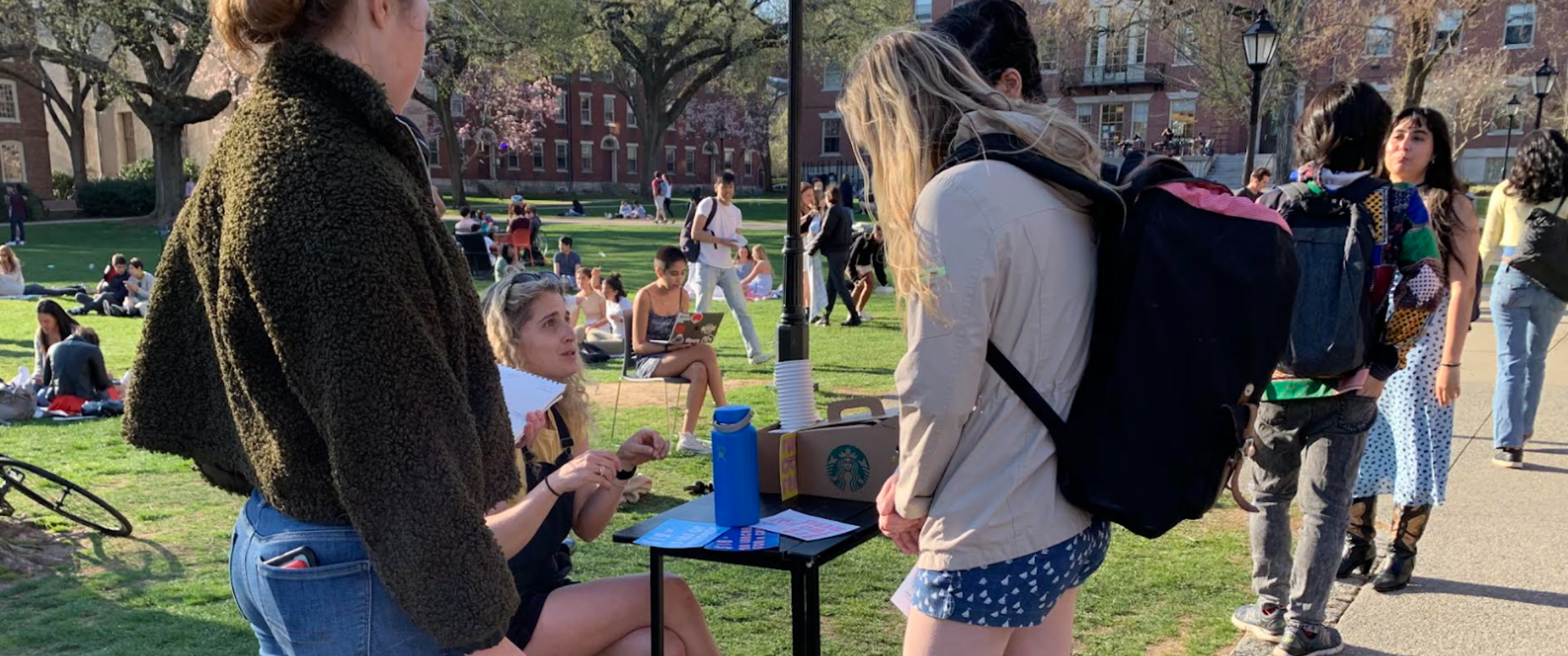 We also performed testing on the Main Green, asking participants which strategy most impacted them and why, guiding our choices in our prototype.