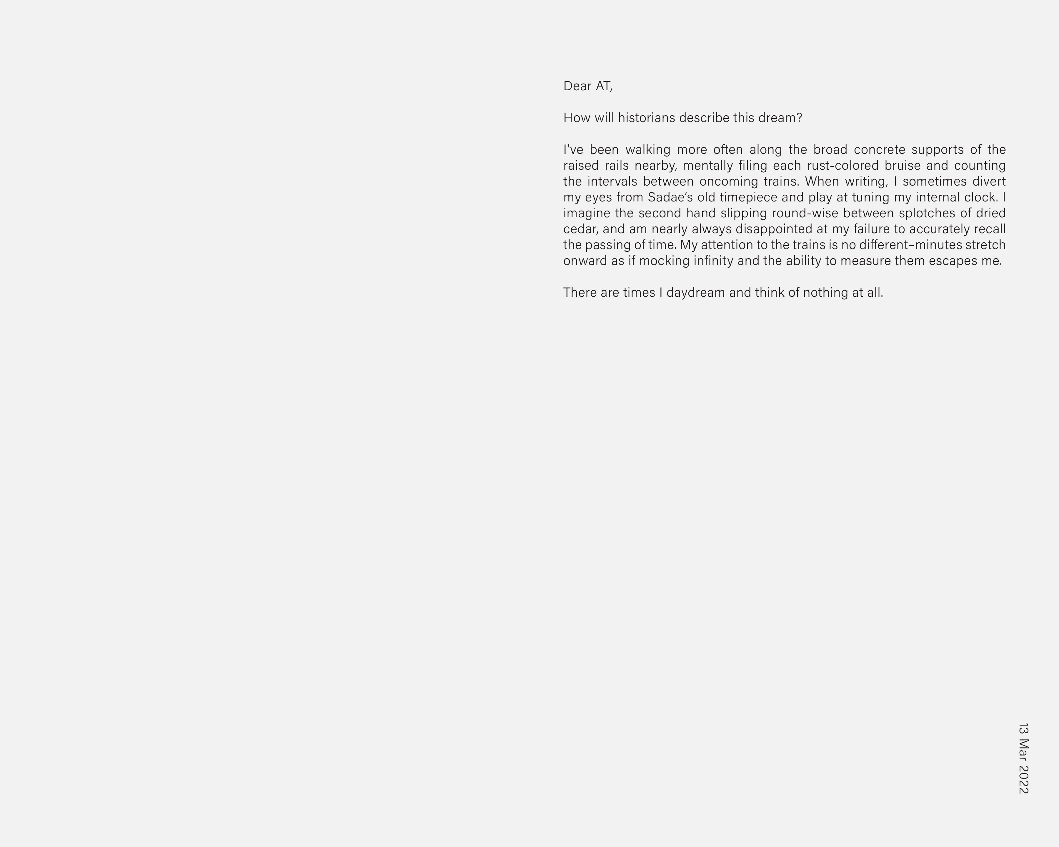 A 400-word typed and unsigned letter, rendered digitally as black text on a light-gray background.
