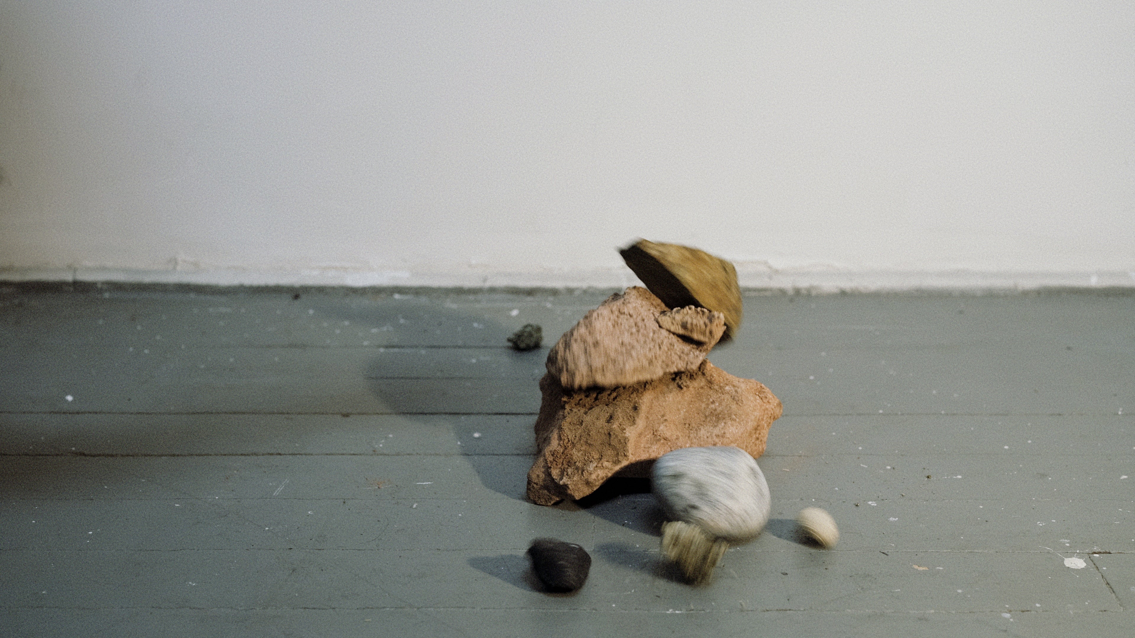 A fallen cairn, or pile of rocks. 