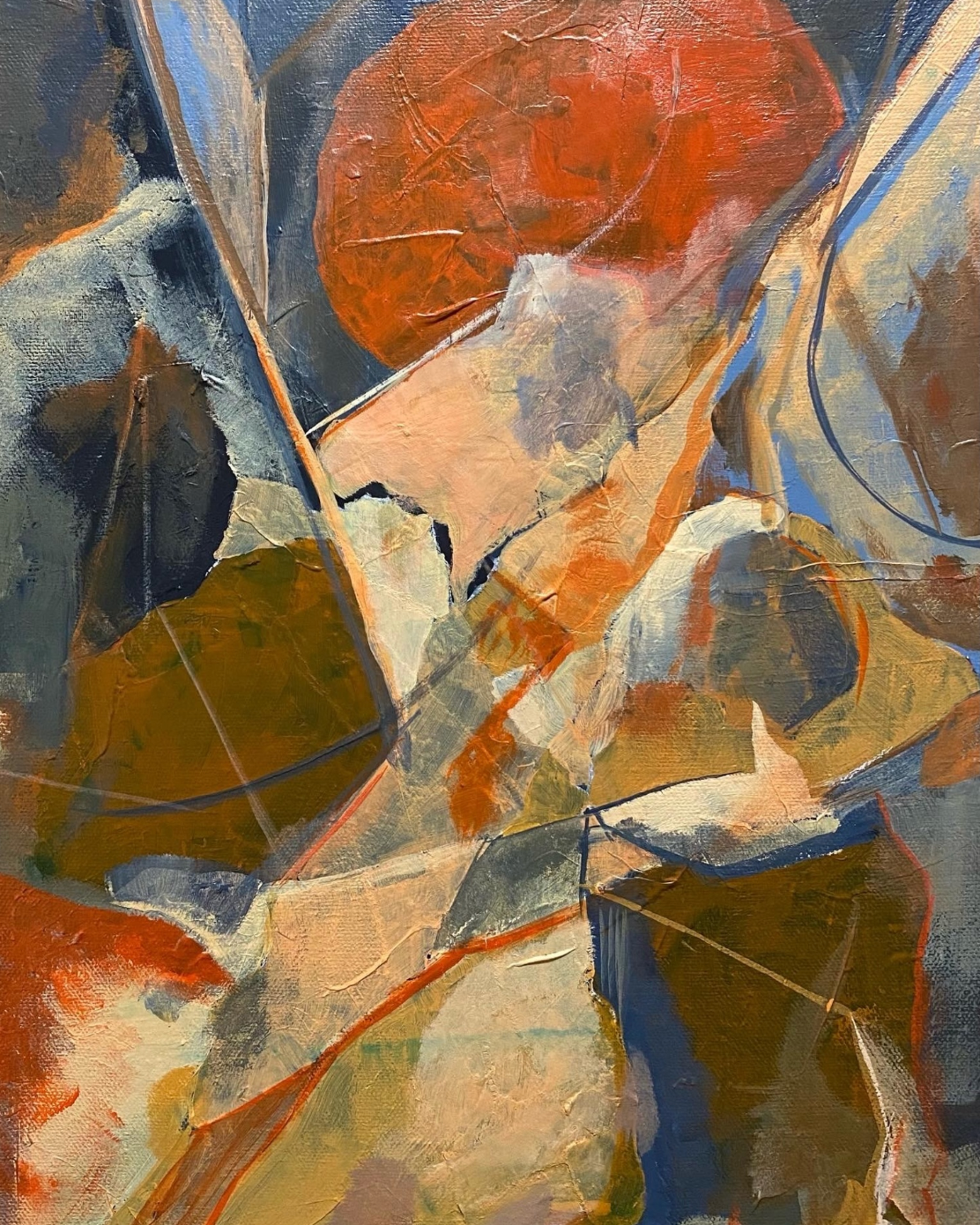 Abstract using a color palette of American South West geography. 