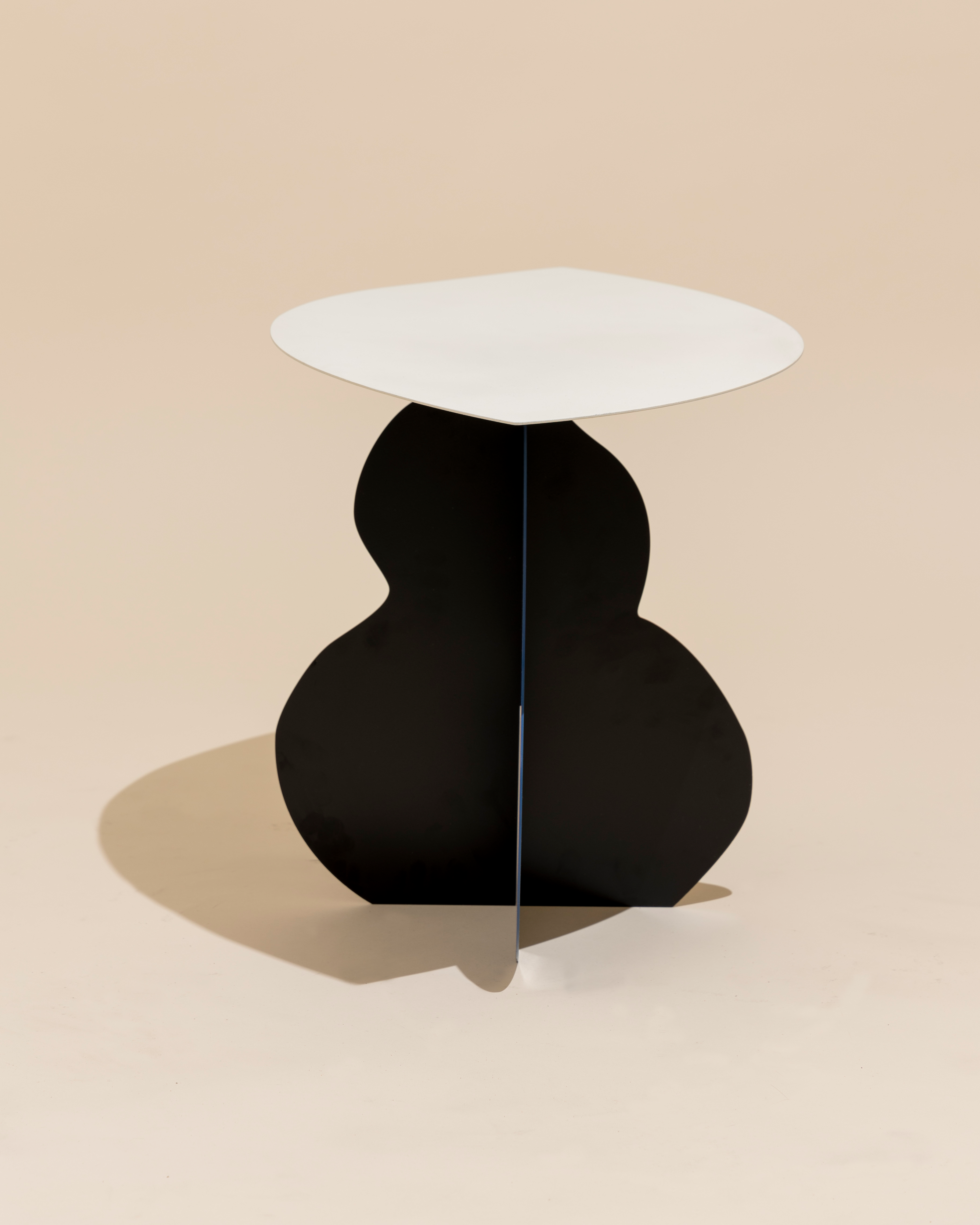 Powder coated steel flat pack table