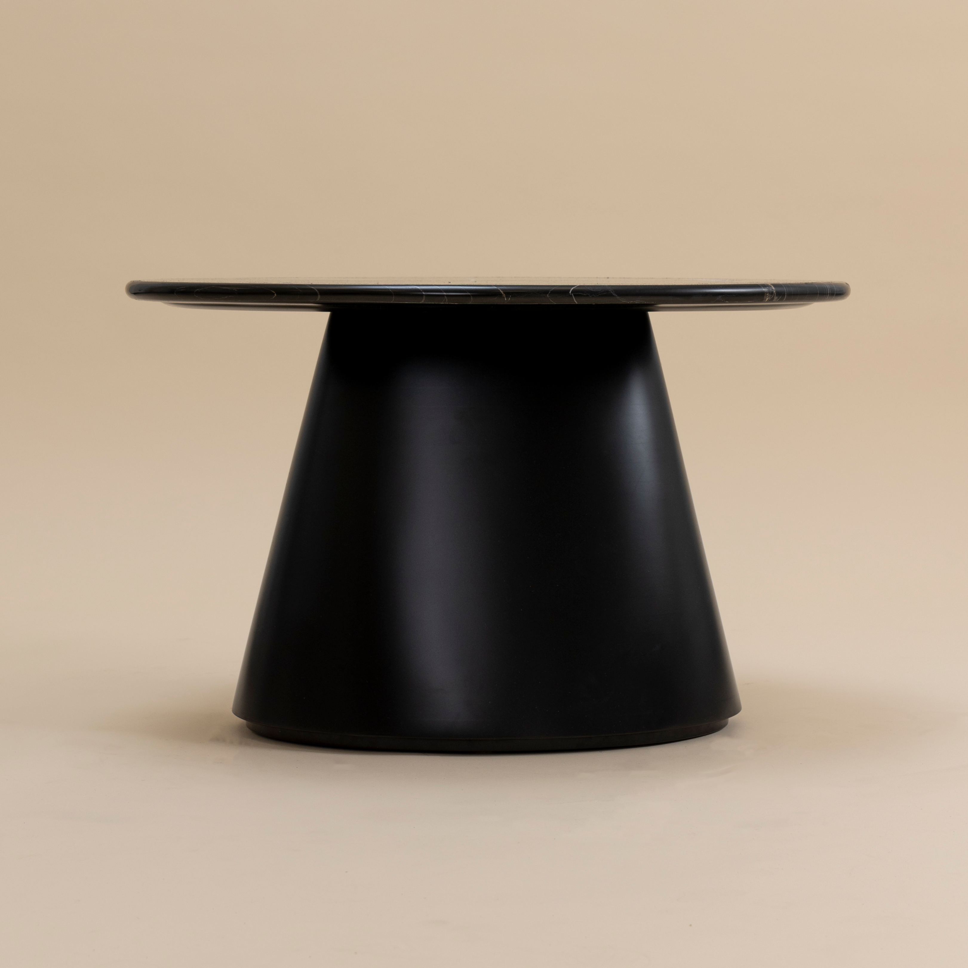 Inlaid marble and wood table